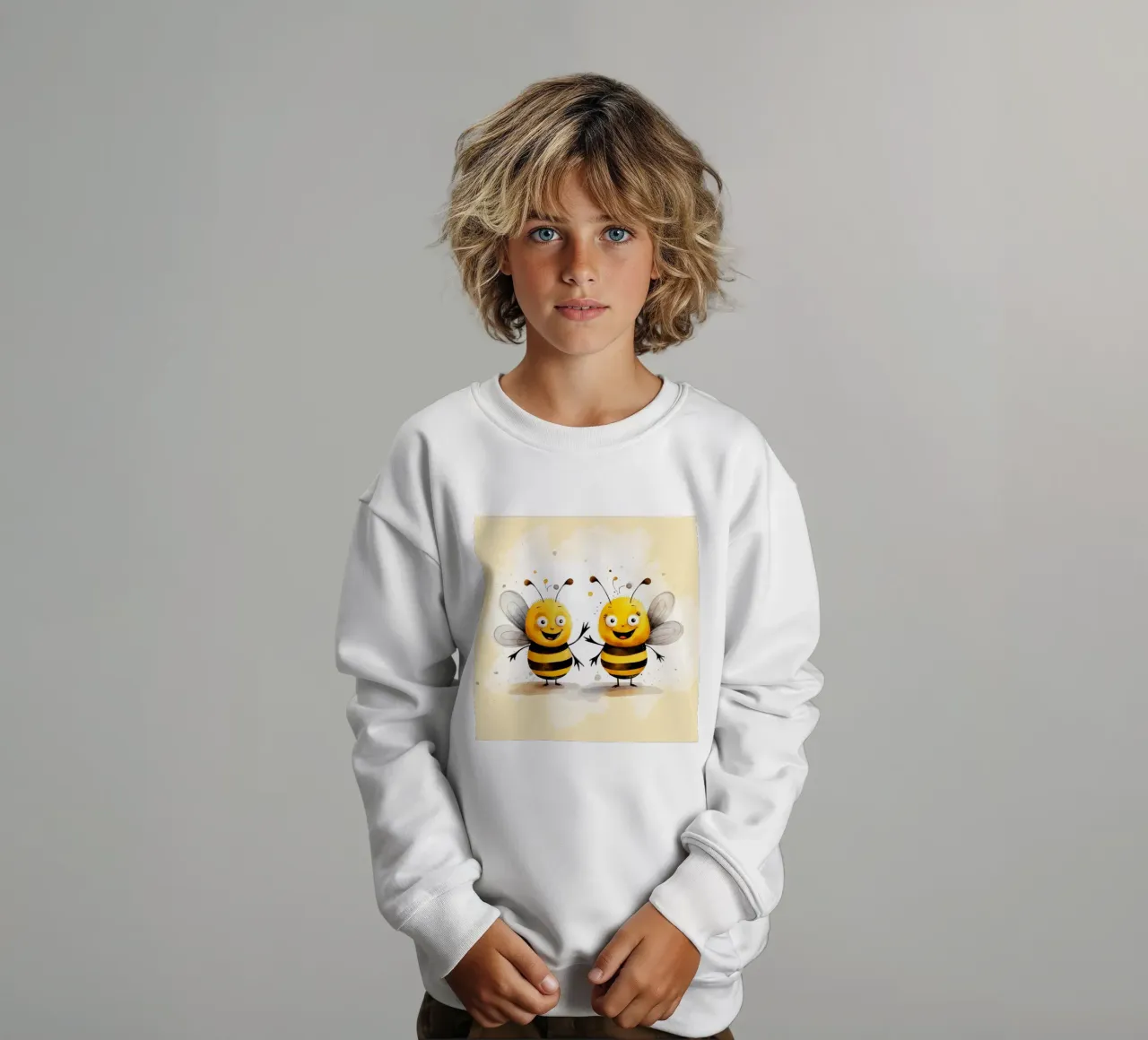 Retro Bee Duo felpa bambino da Funny Animals