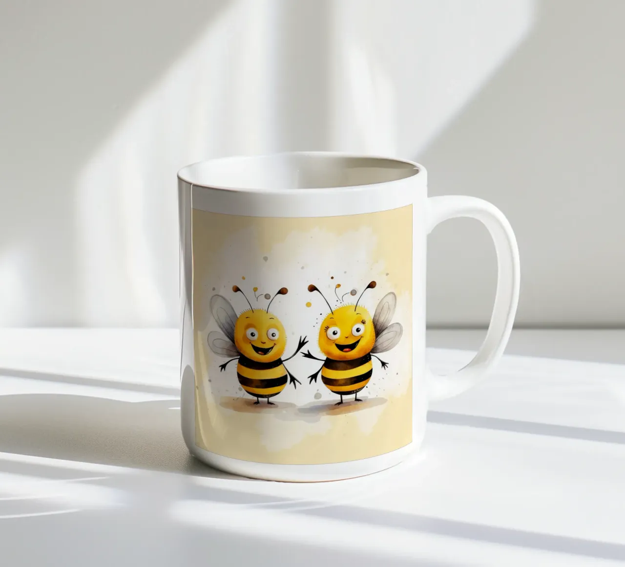 Retro Bee Duo tazza in ceramica da Funny Animals