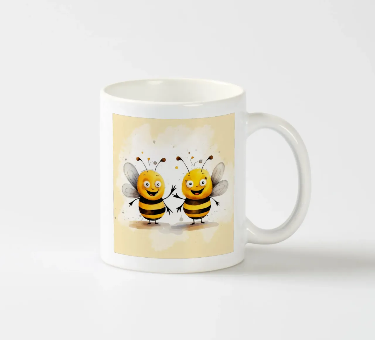 Retro Bee Duo tazza in ceramica da Funny Animals