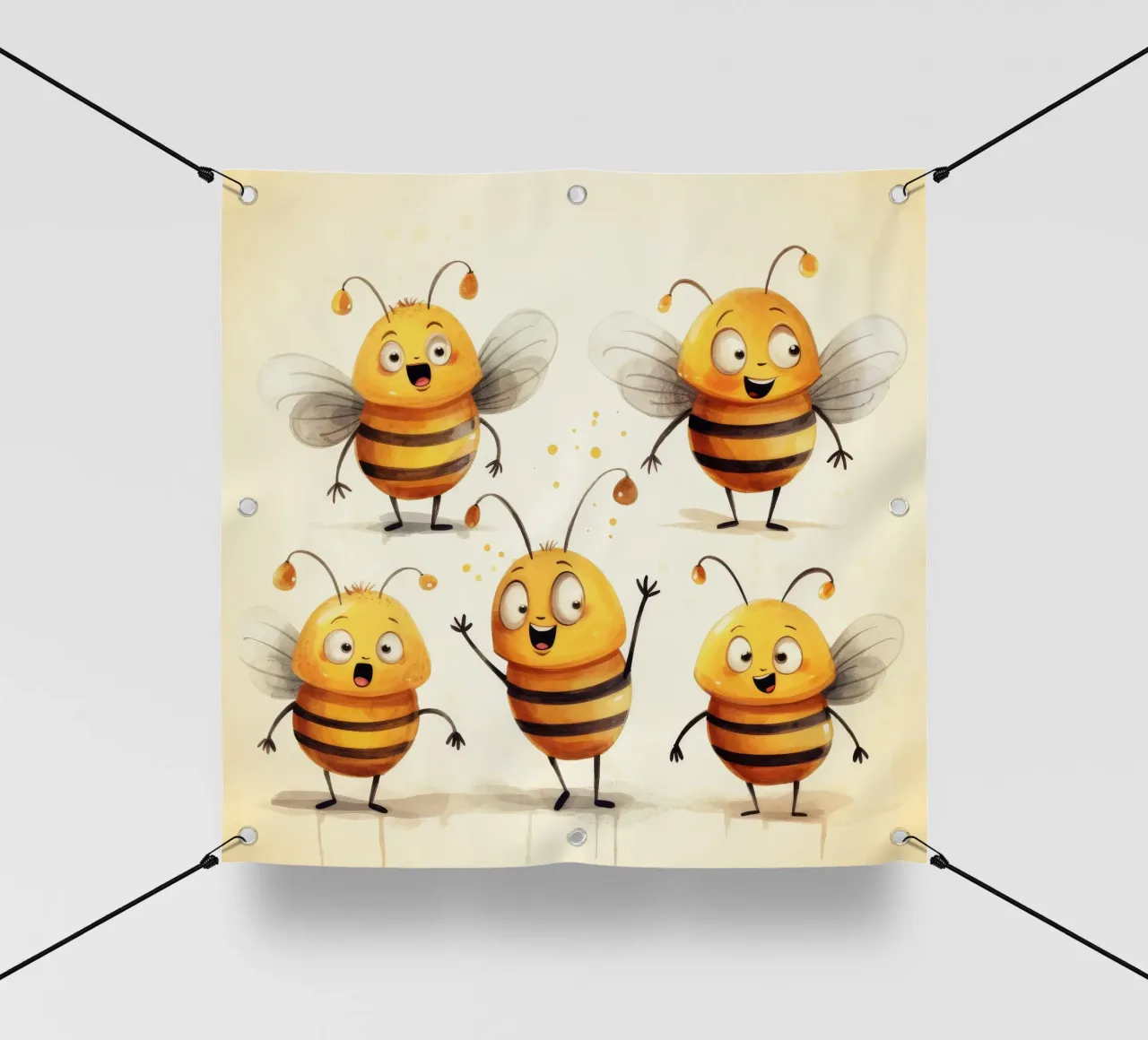 Retro Bee Gang telo in pvc da Funny Animals