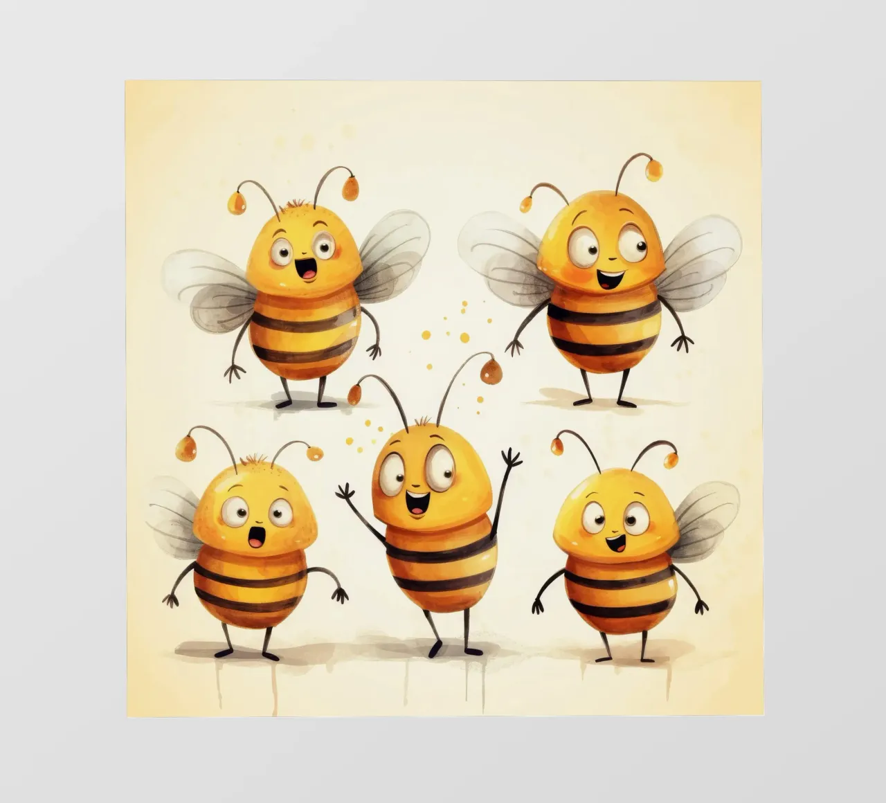 Retro Bee Gang telo in pvc da Funny Animals