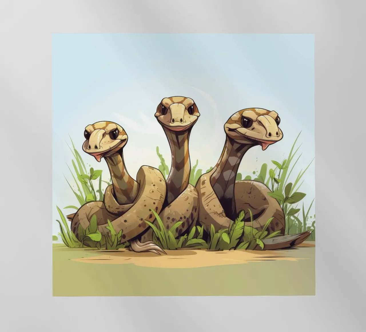 Gang di Boa Constrictor retrò pellicola backlit da Funny Animals