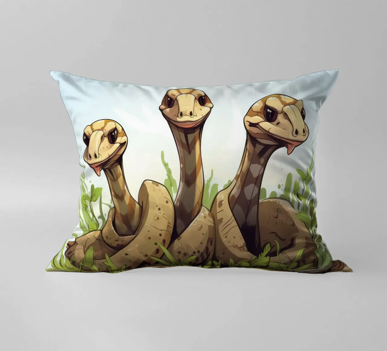 Gang di Boa Constrictor retrò cuscino da Funny Animals