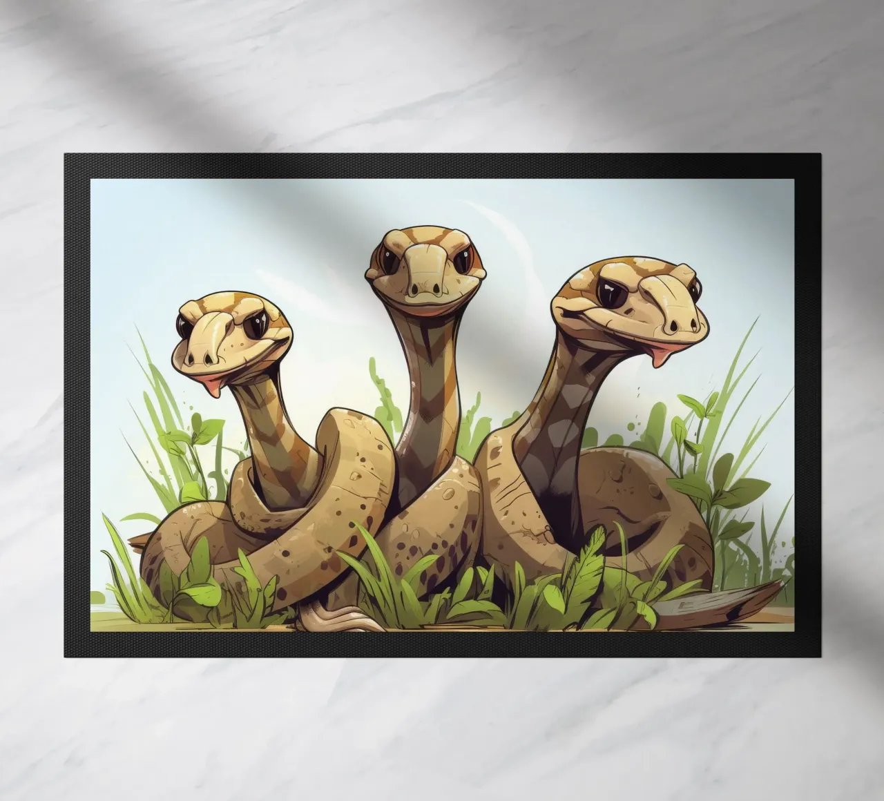 Gang di Boa Constrictor retrò zerbino da Funny Animals