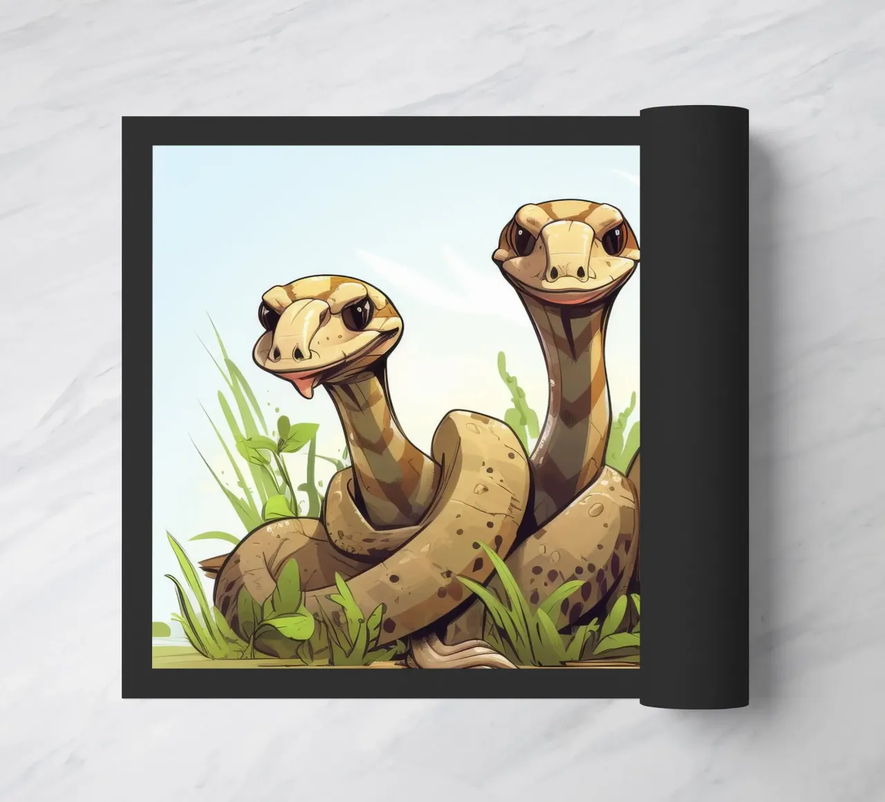 Gang di Boa Constrictor retrò zerbino da Funny Animals
