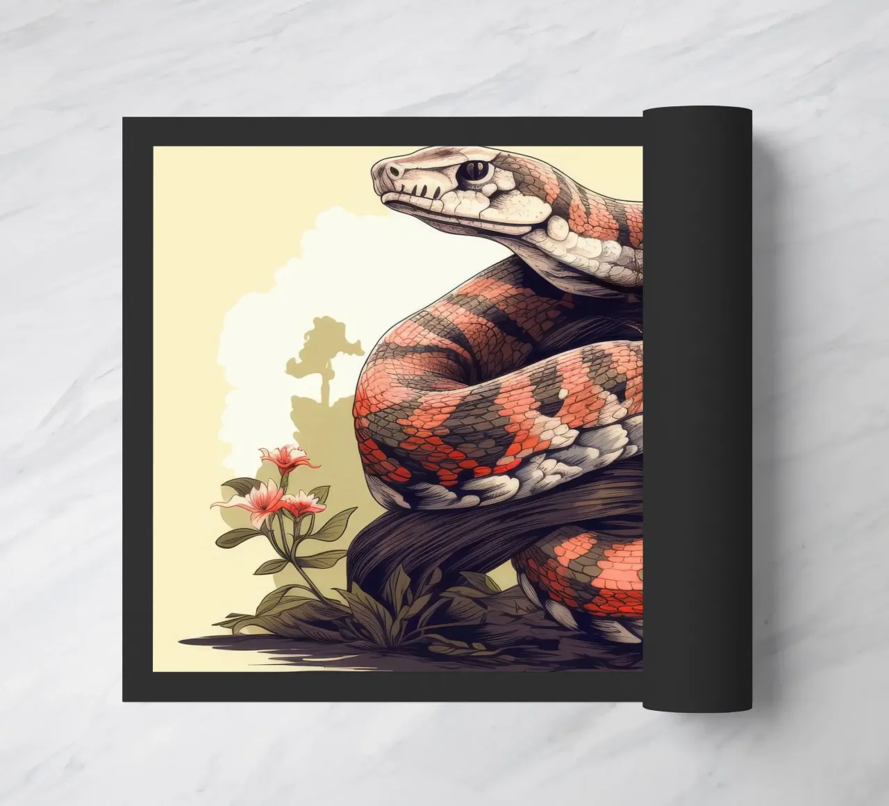 Duo di Boa Constrictor retrò zerbino da Funny Animals
