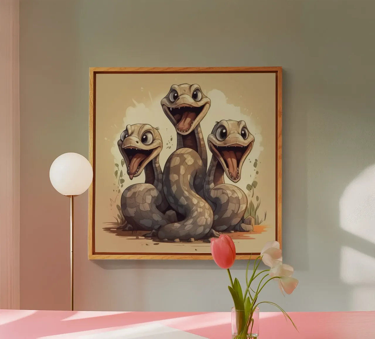 Gang di Boa Constrictor retrò plexiglass da Funny Animals