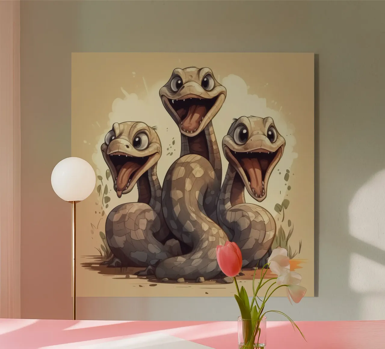 Gang di Boa Constrictor retrò plexiglass da Funny Animals