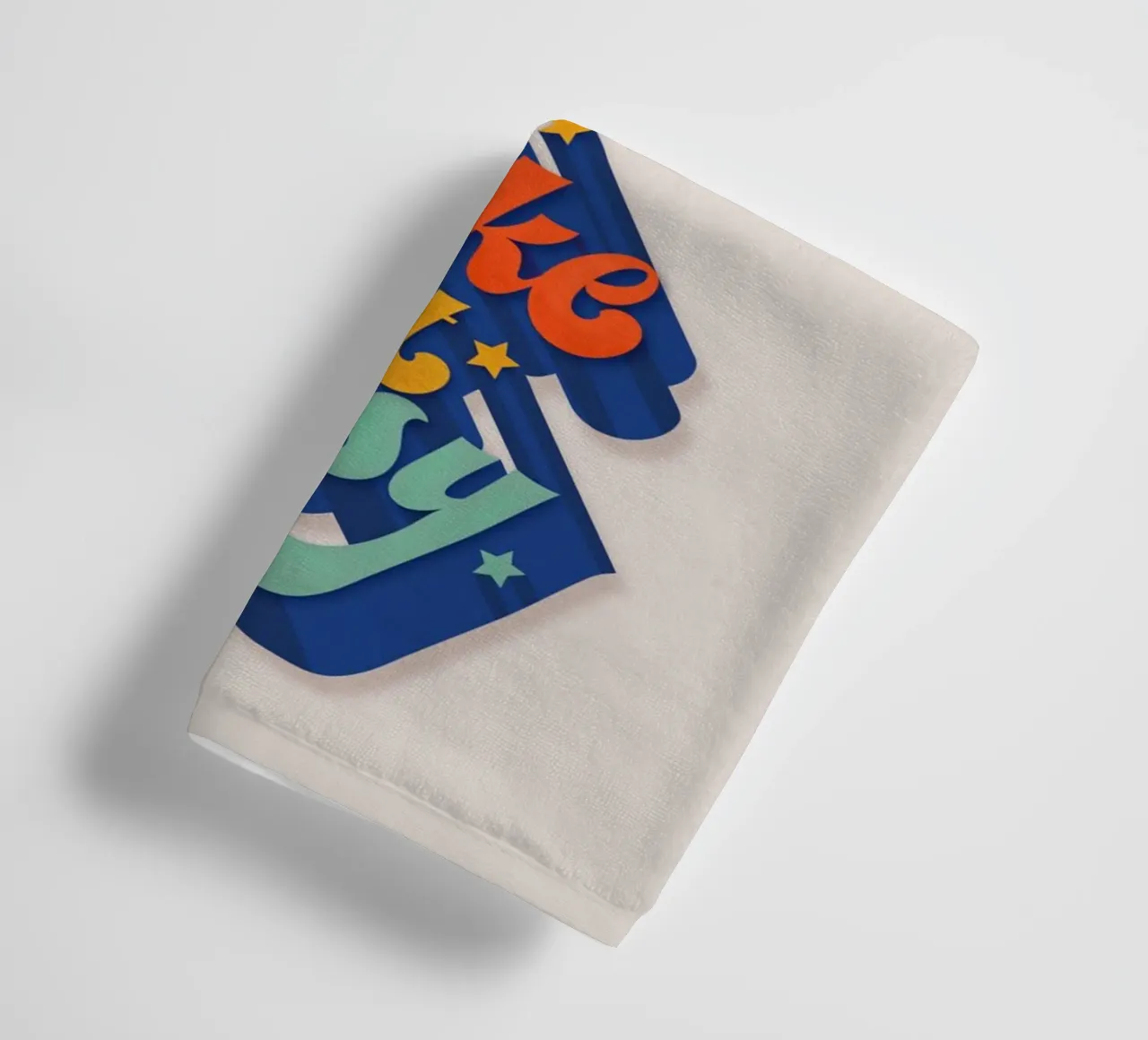 Take It Easy – Retro Typography Print asciugamano da bagno da showmemars