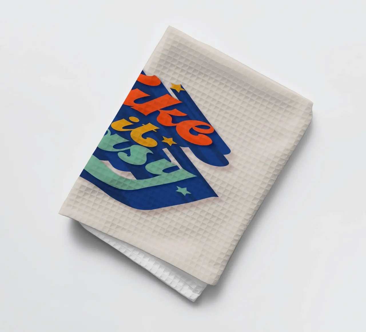 Take It Easy – Retro Typography Print canovaccio da cucina da showmemars