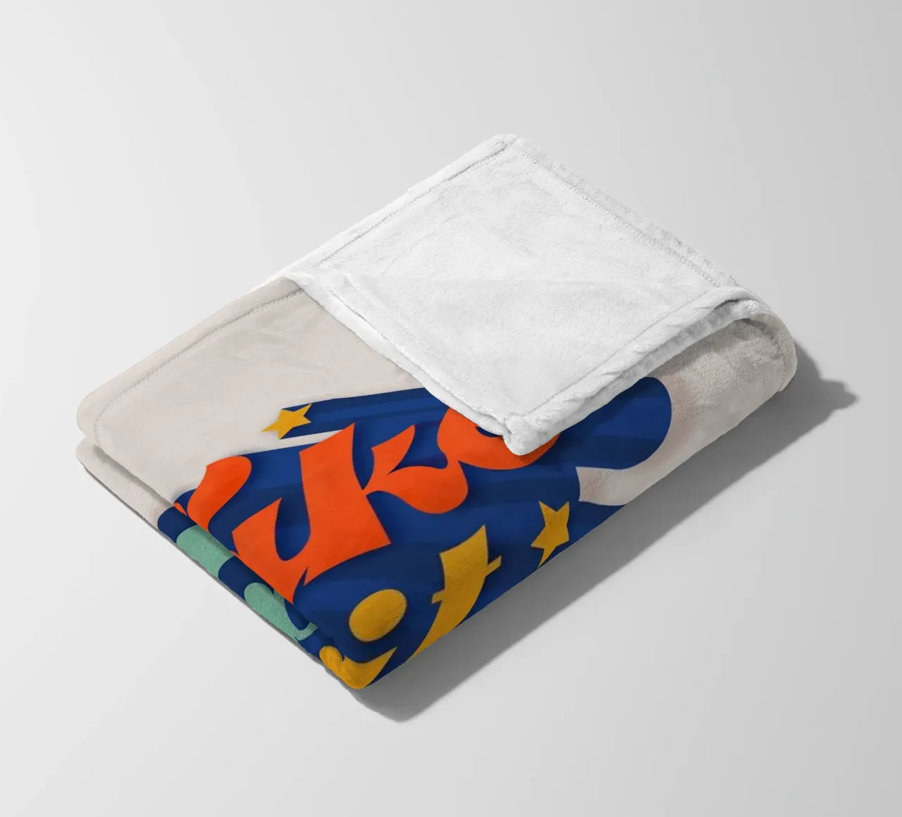 Take It Easy – Retro Typography Print coperta in pile da showmemars