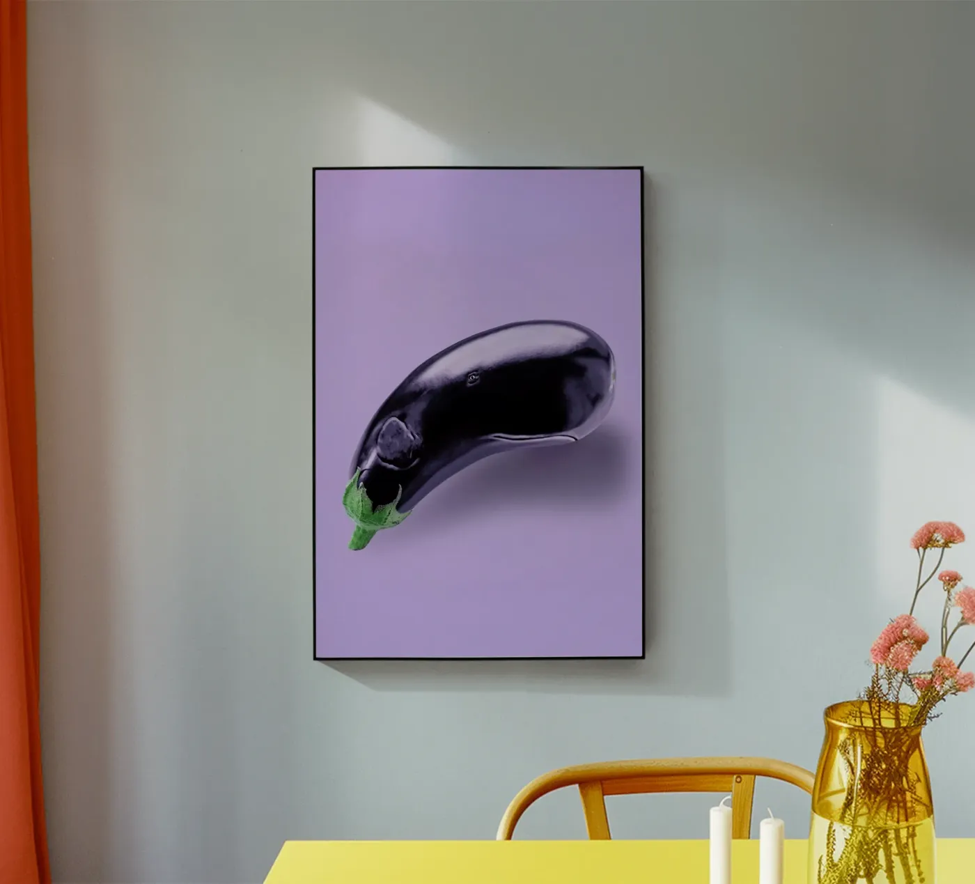 Eggplant Whale plexiglass da Jonas Loose