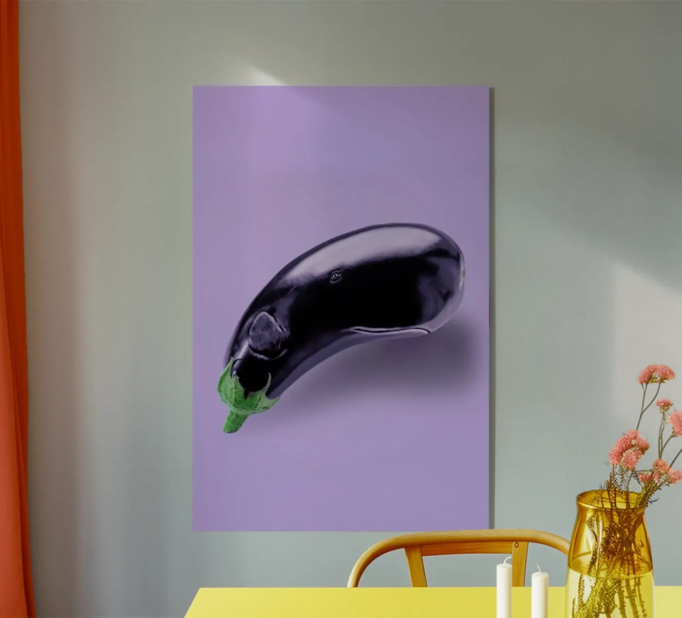 Eggplant Whale plexiglass da Jonas Loose