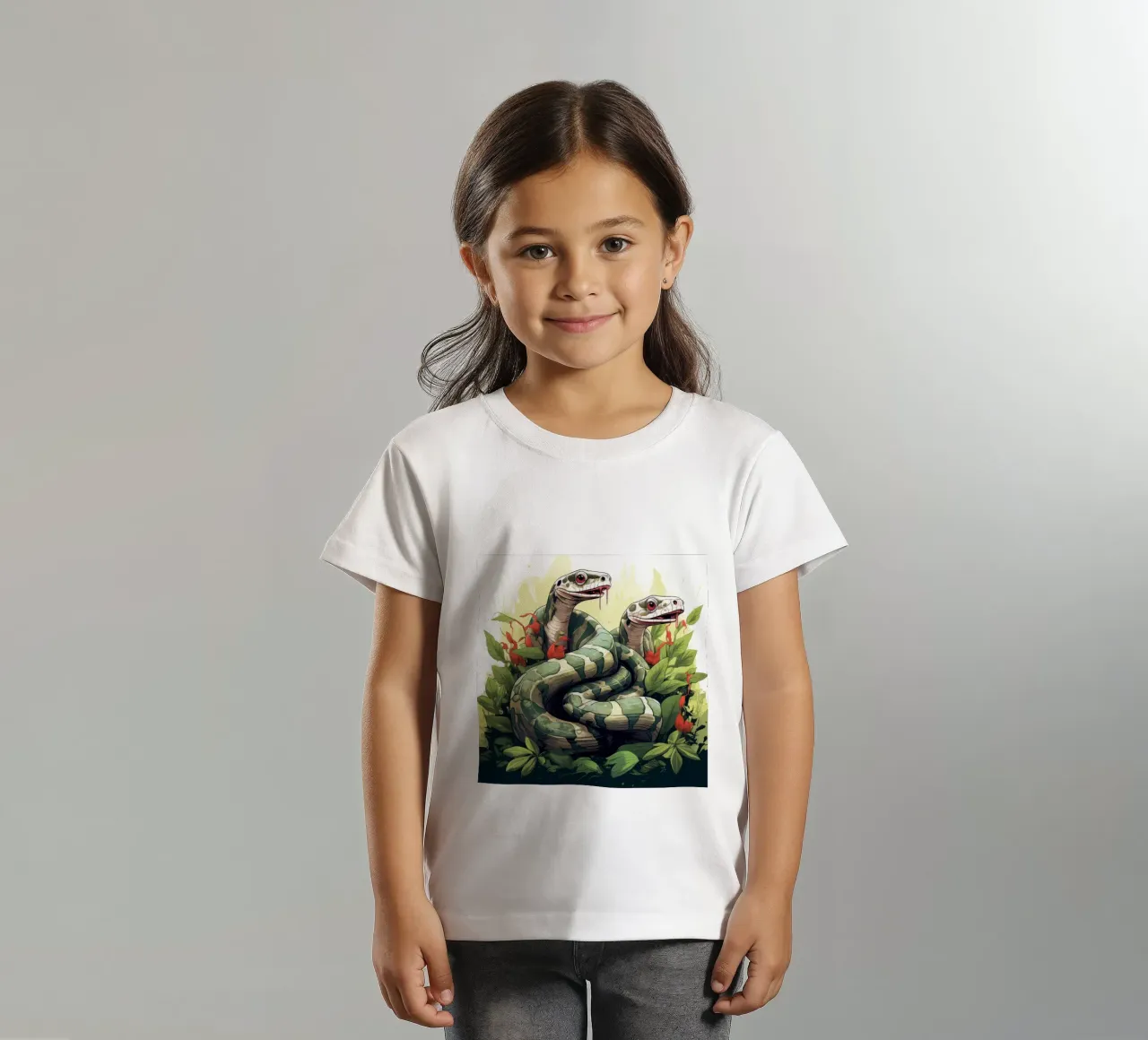 Retro Grappige Leuke Boa Constrictors Cartoons kinder t-shirt van Funny Animals