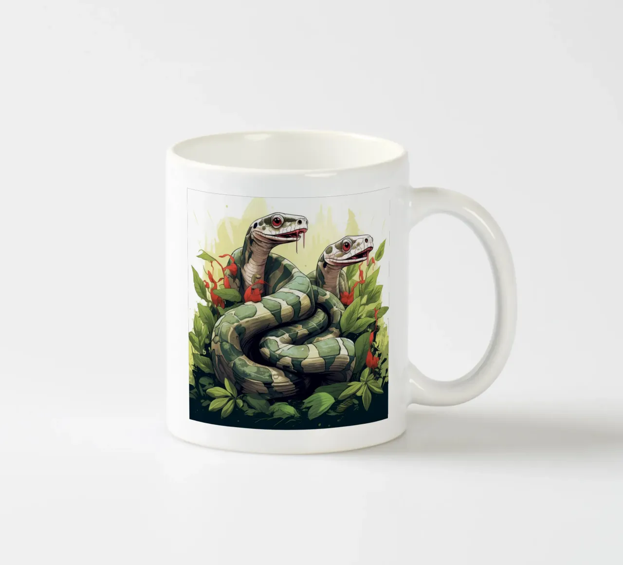 Cartoni animati retrò divertenti Boa Constrictors carino tazza in ceramica da Funny Animals