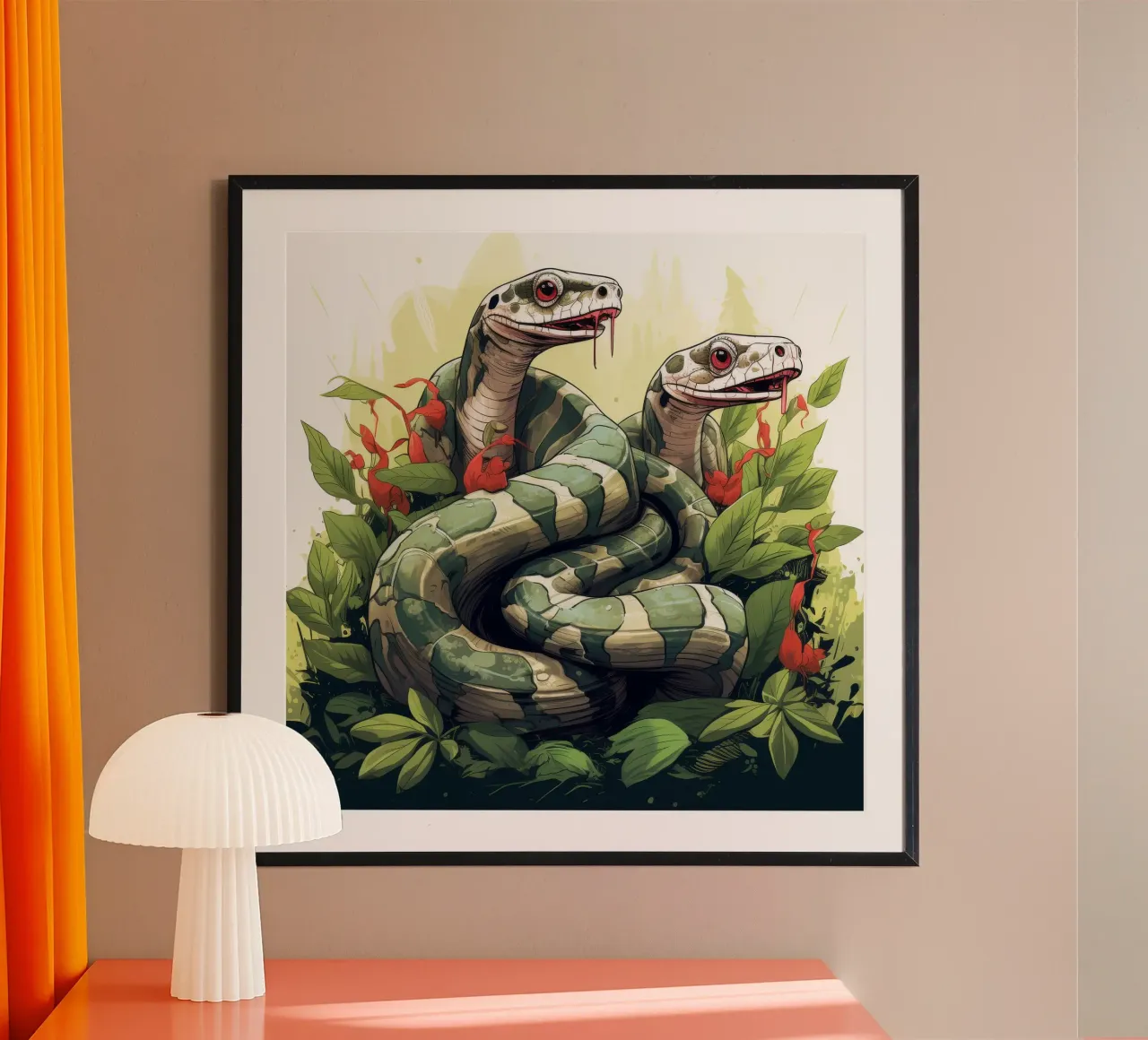 Retro Funny Cute Boa Constrictors Cartoons hahnemühle de Funny Animals