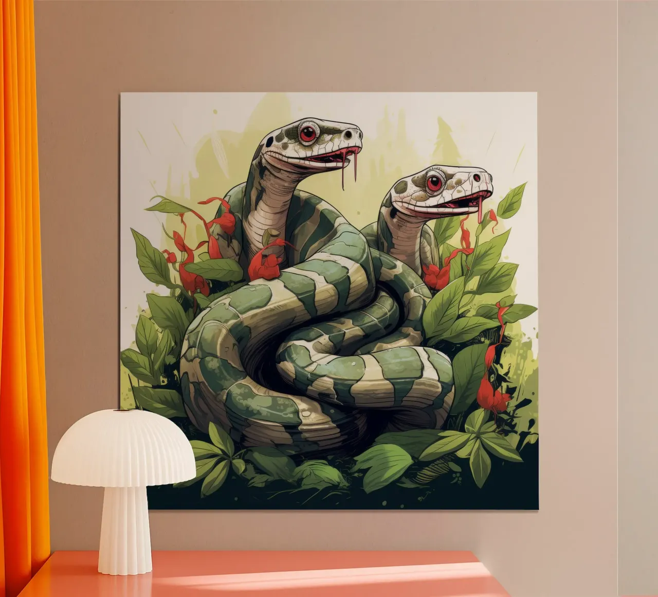 Retro Funny Cute Boa Constrictors Cartoons hahnemühle de Funny Animals