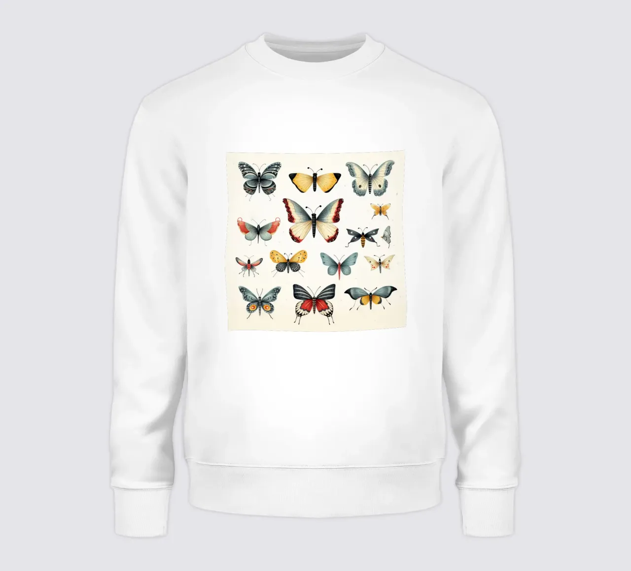 Cartoni animati retrò Funny Cute Butterflies felpa da Funny Animals