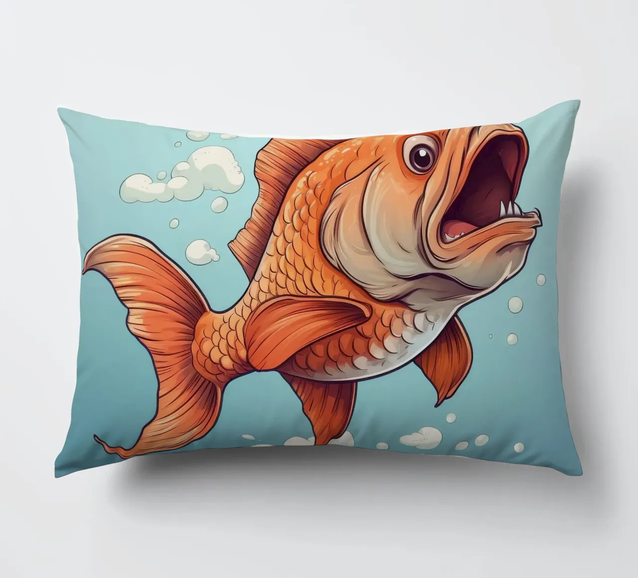 Carpa retrò cuscino da Funny Animals