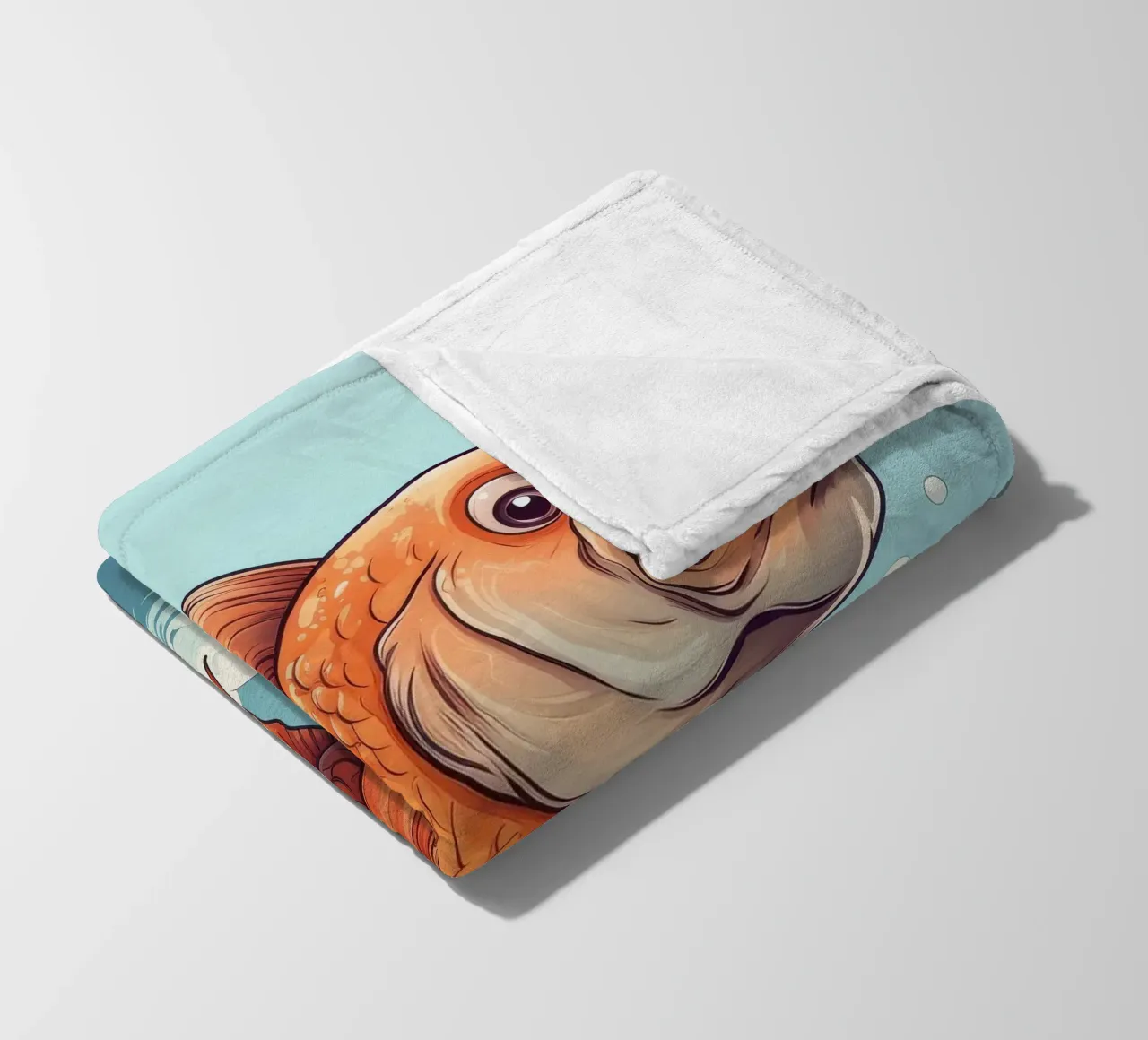 Carpa retrò coperta in pile da Funny Animals