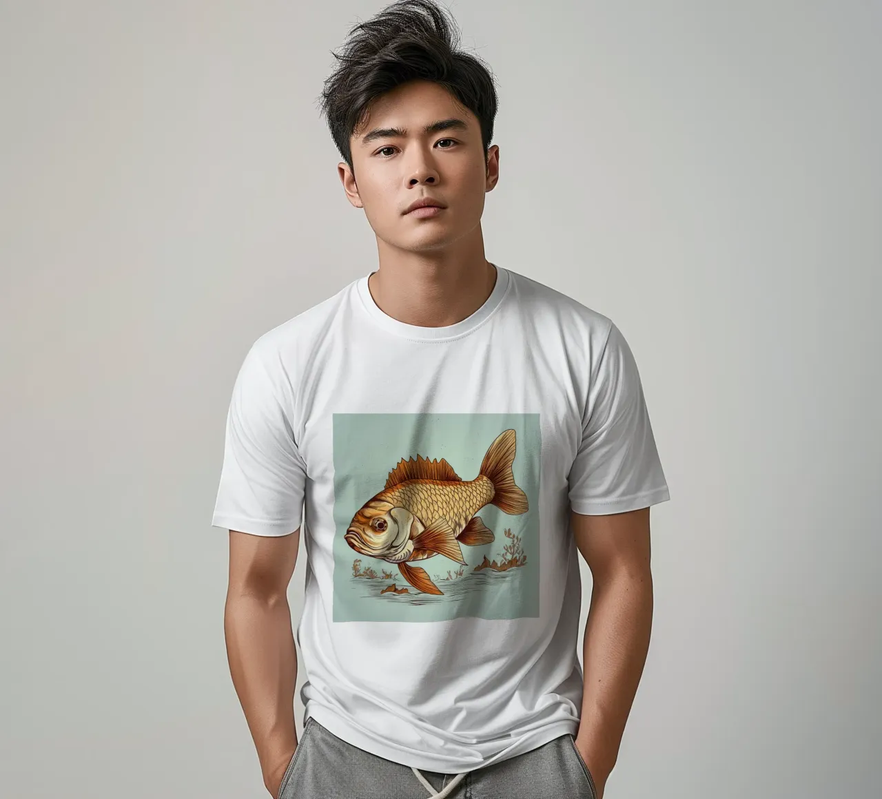Carpa retrò t-shirt da Funny Animals