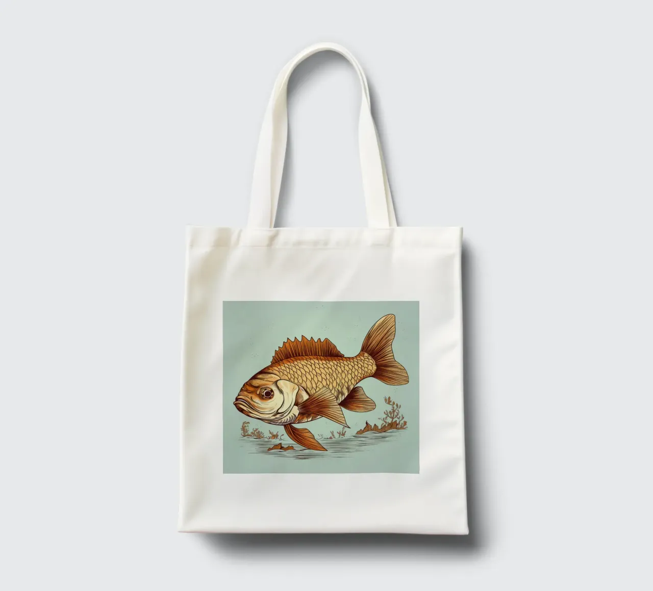 Carpa retrò borsa in juta da Funny Animals