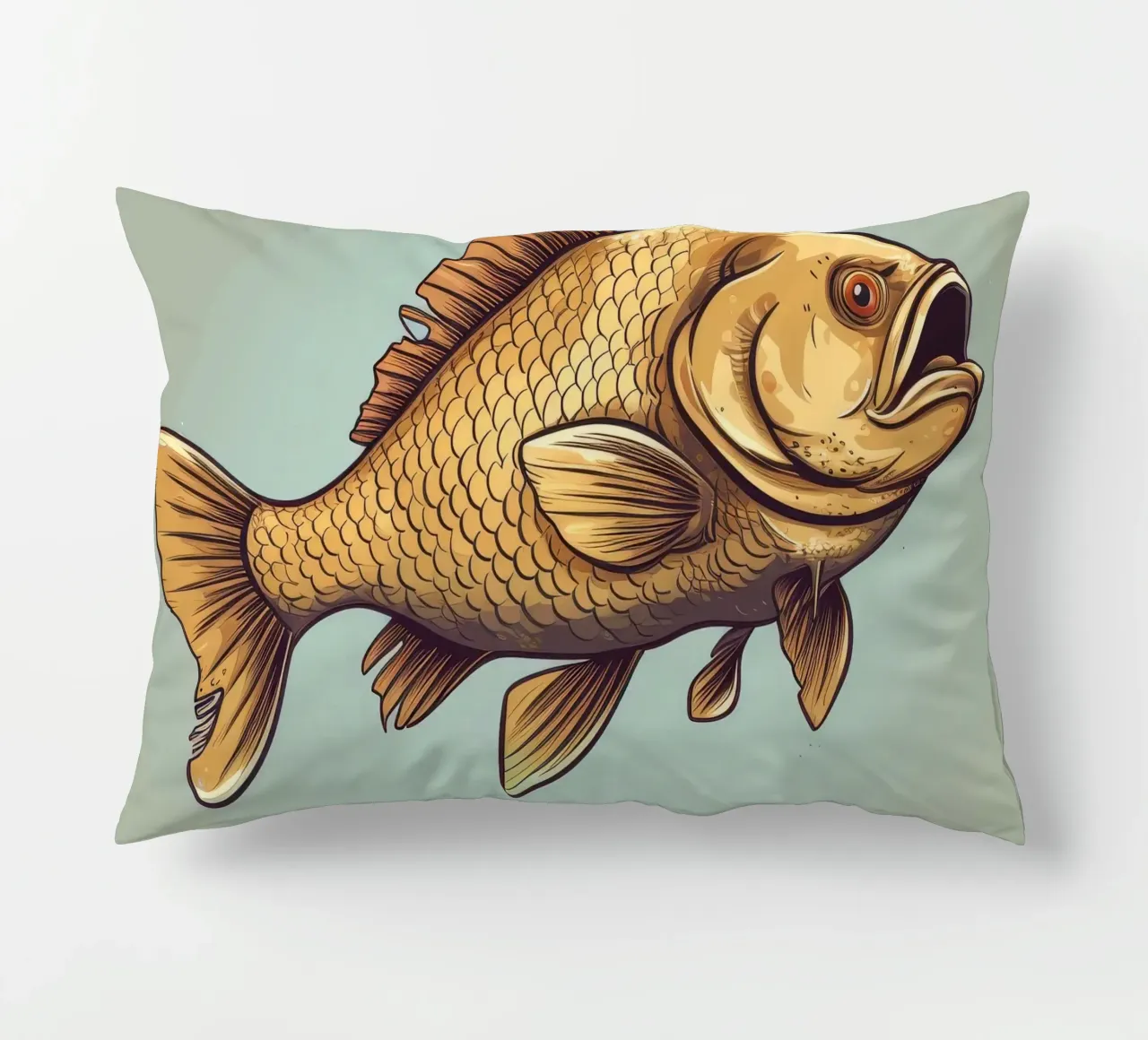 Carpa retrò cuscino da Funny Animals