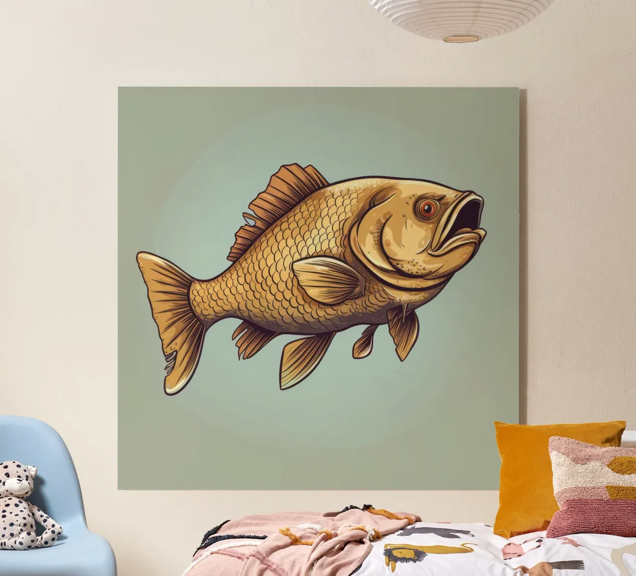 Carpa retrò plexiglass da Funny Animals