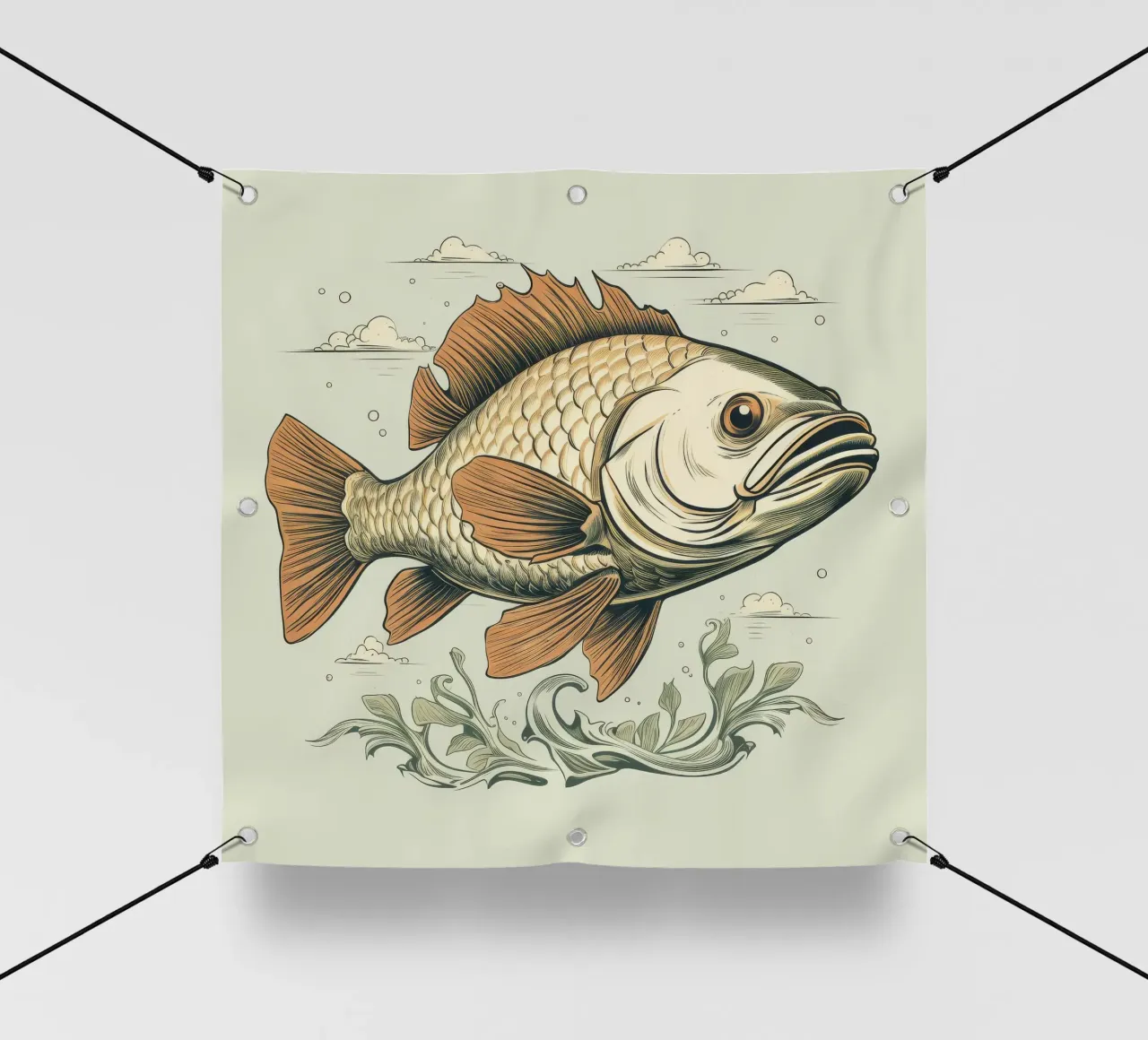 Carpa retrò telo in pvc da Funny Animals