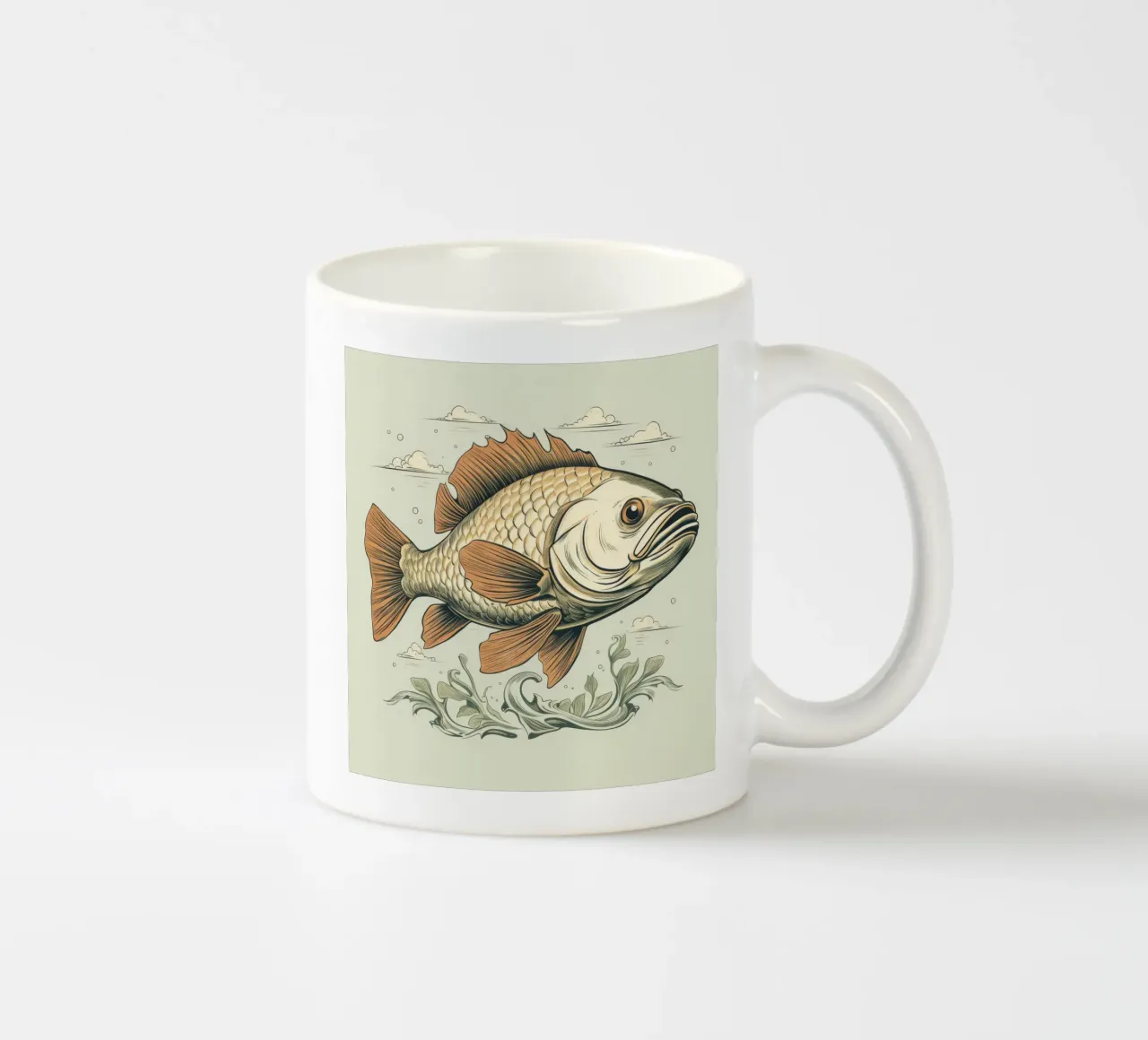 Carpa retrò tazza in ceramica da Funny Animals