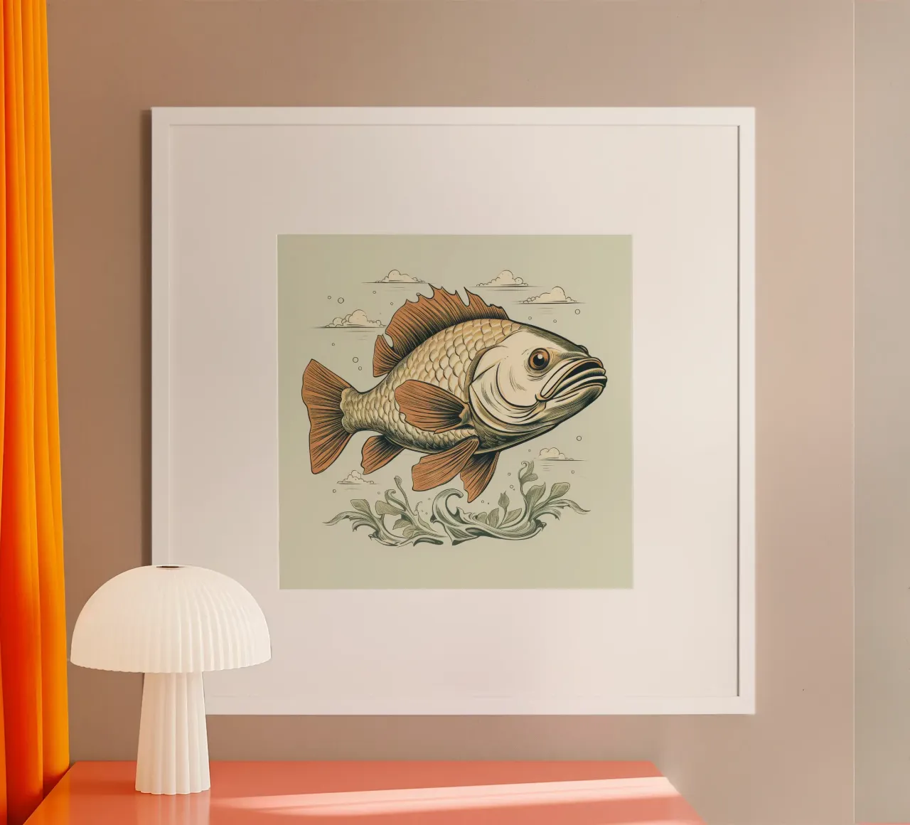 Carpe rétro poster de Funny Animals