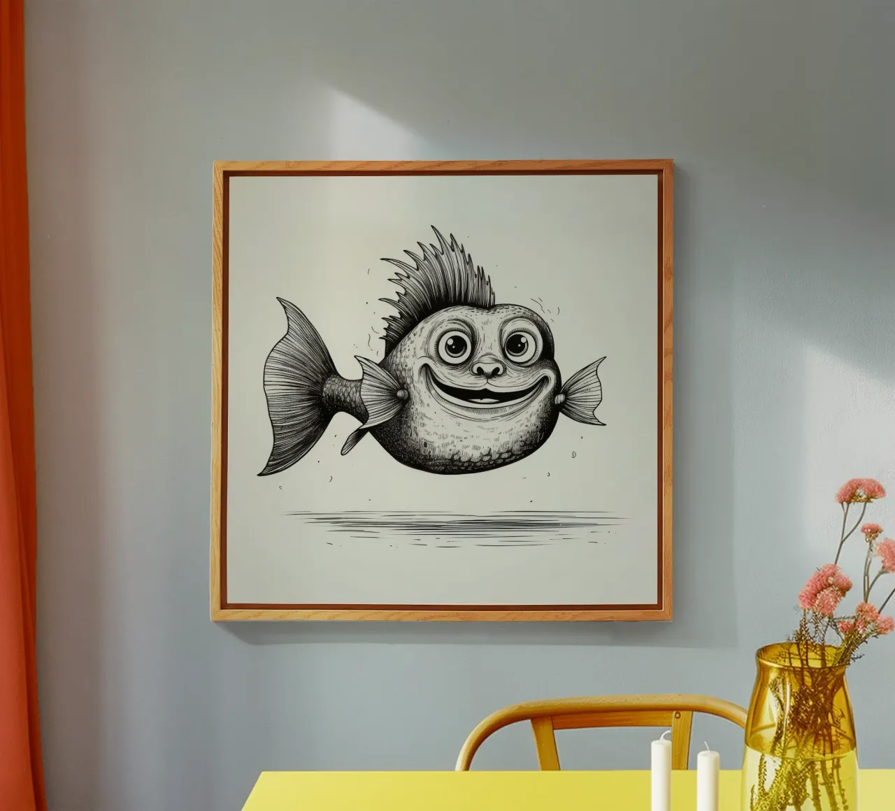 Pesce gatto retrò plexiglass da Funny Animals
