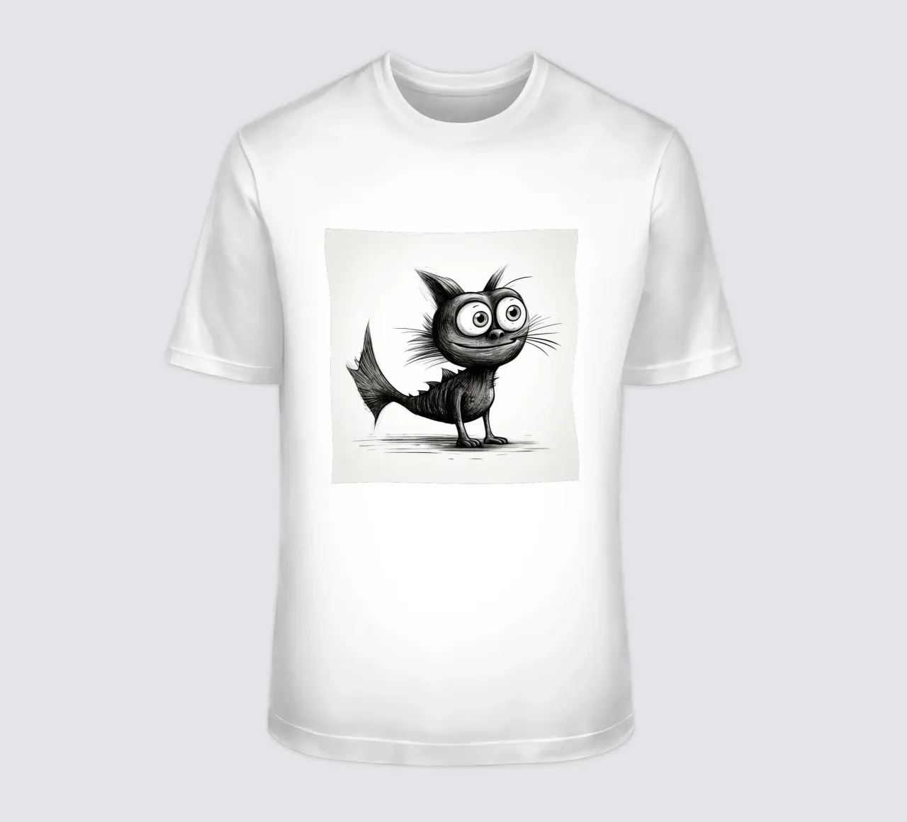 Pesce gatto retrò t-shirt da Funny Animals