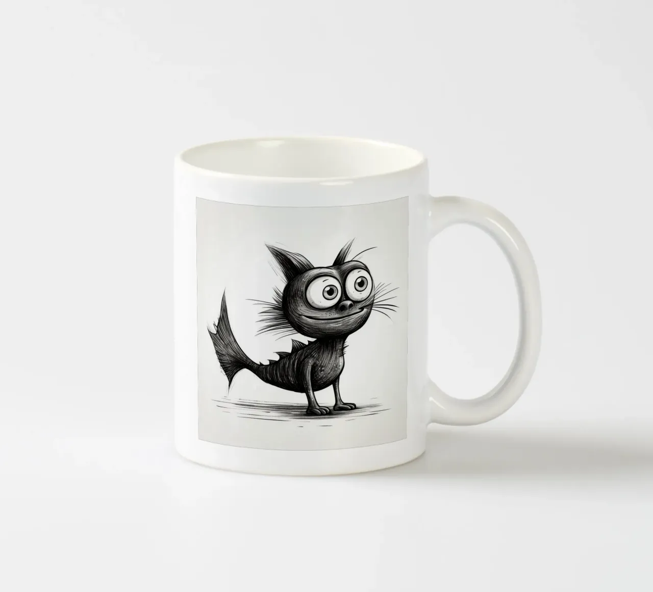 Pesce gatto retrò tazza in ceramica da Funny Animals