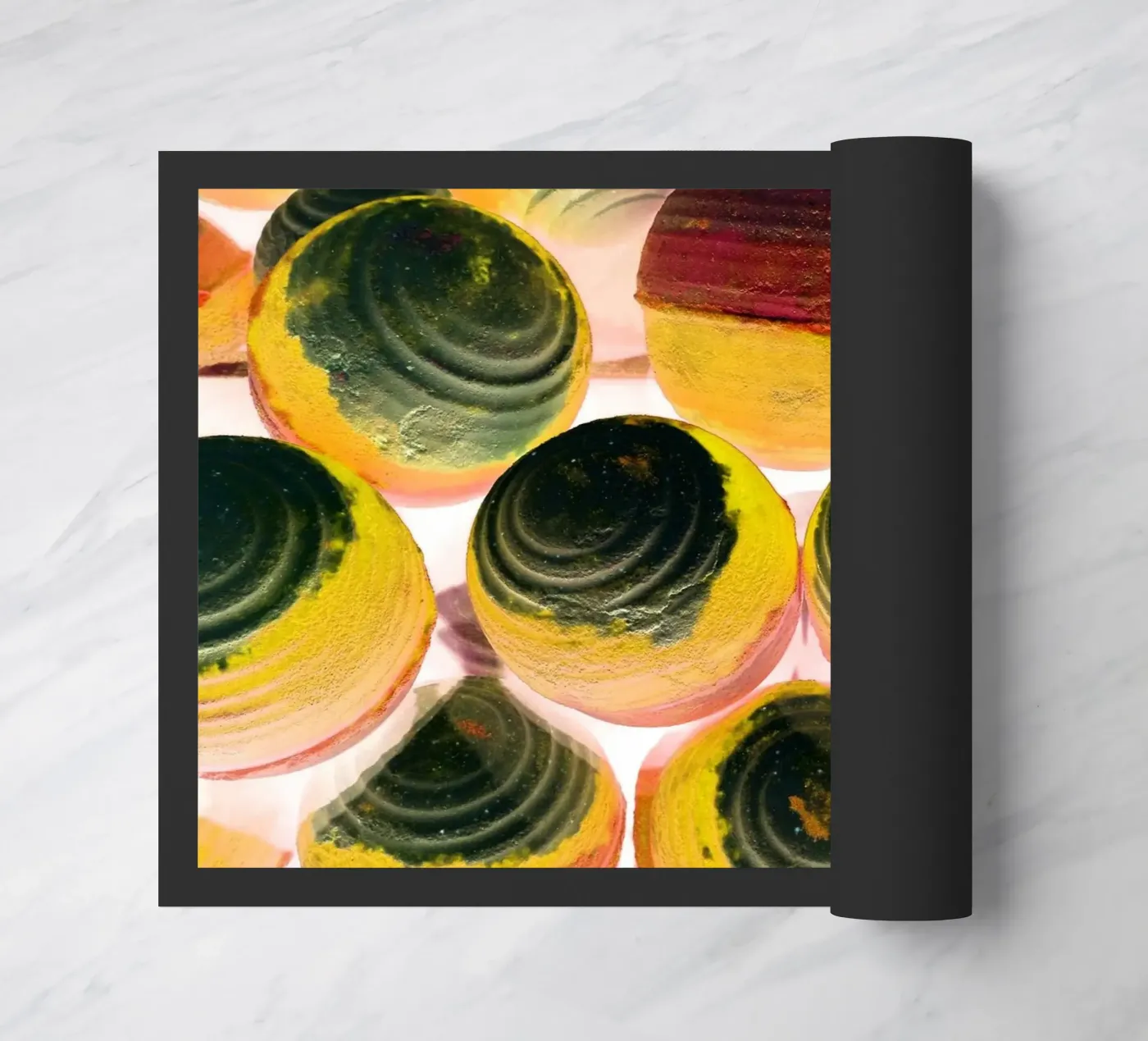 Colored balls doormat by Massimo Frascogna