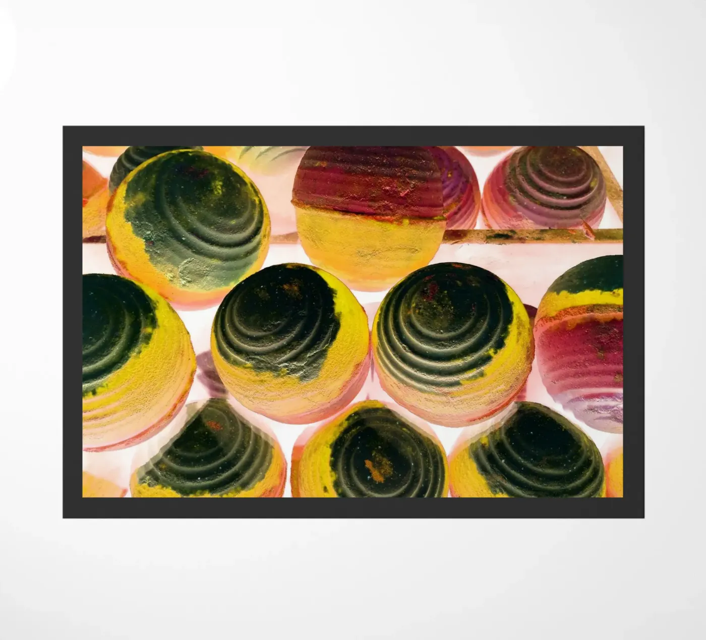 Colored balls doormat by Massimo Frascogna