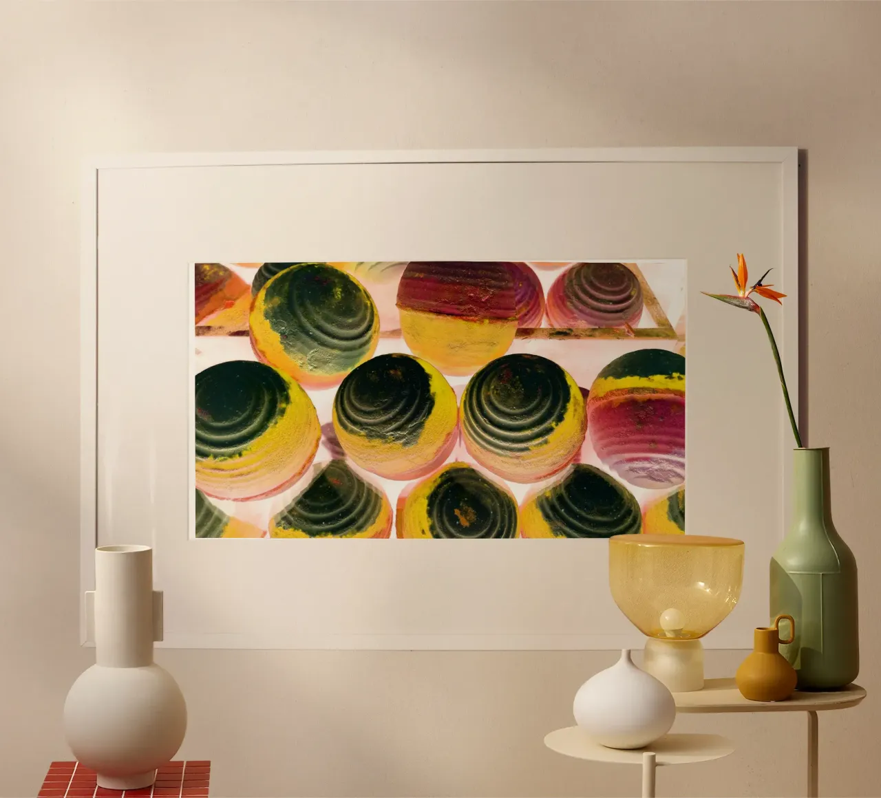 Gekleurde ballen poster van Massimo Frascogna