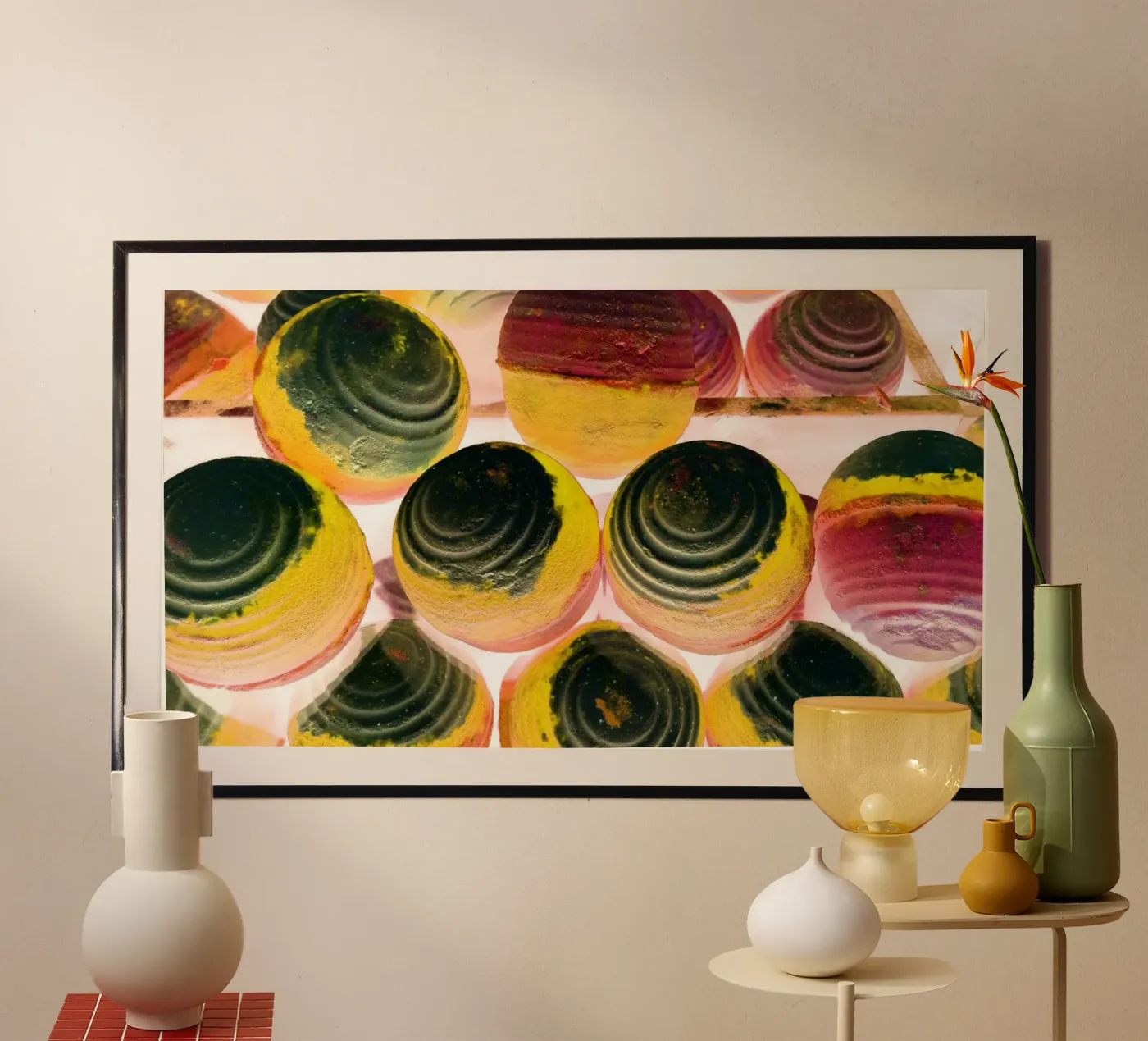 Colored balls poster by Massimo Frascogna