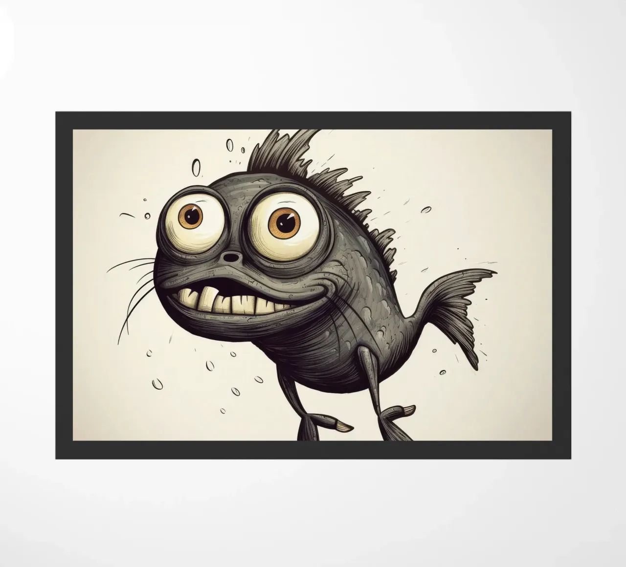 Pesce gatto retrò zerbino da Funny Animals