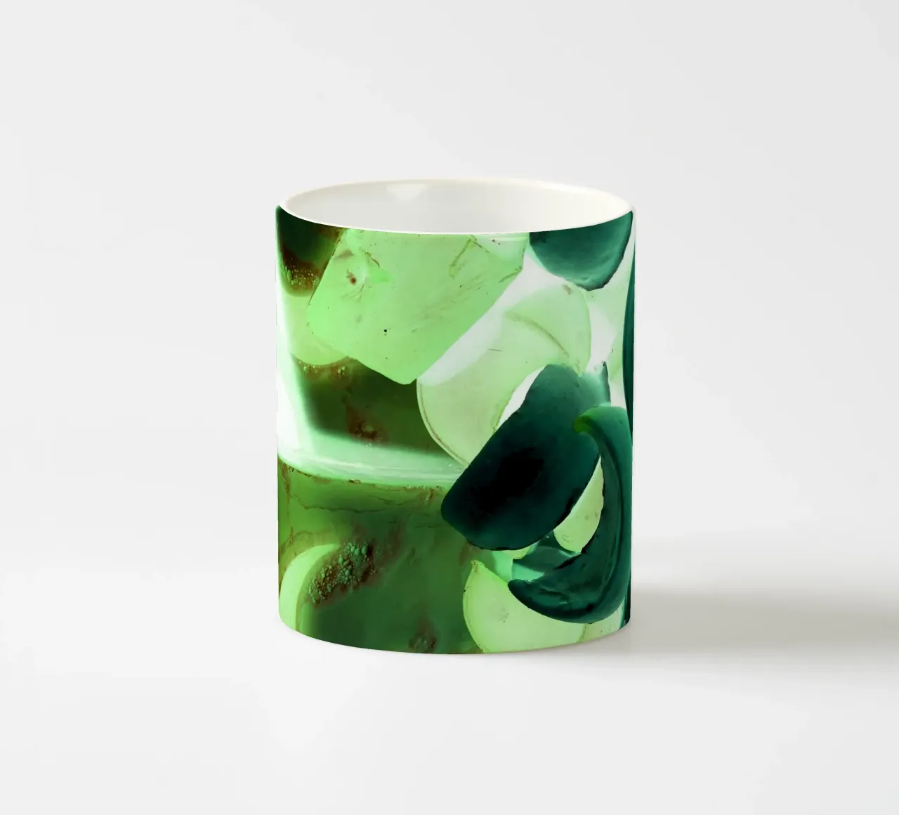 Sfumature di verde tazza in ceramica da Massimo Frascogna