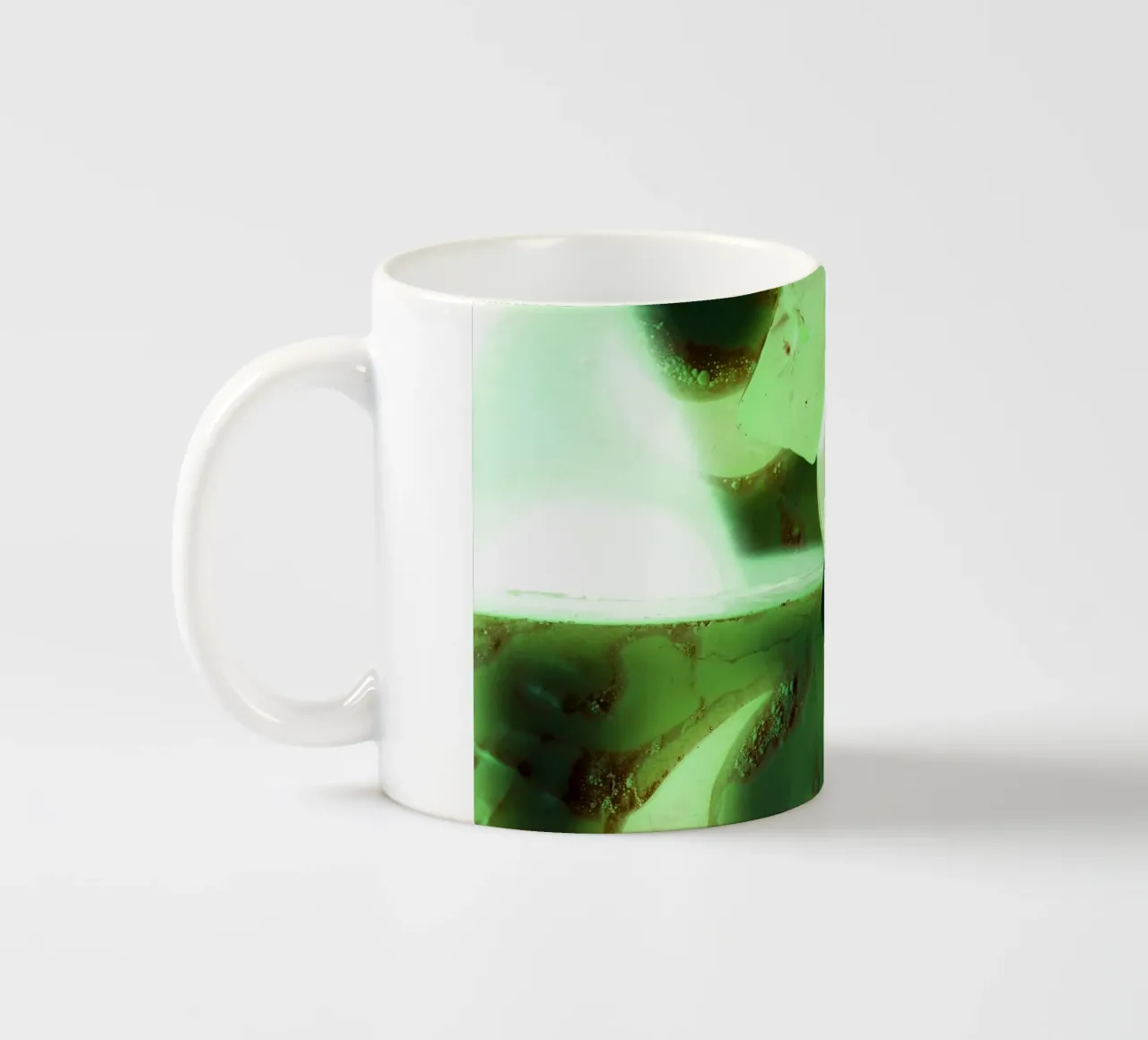 Sfumature di verde tazza in ceramica da Massimo Frascogna