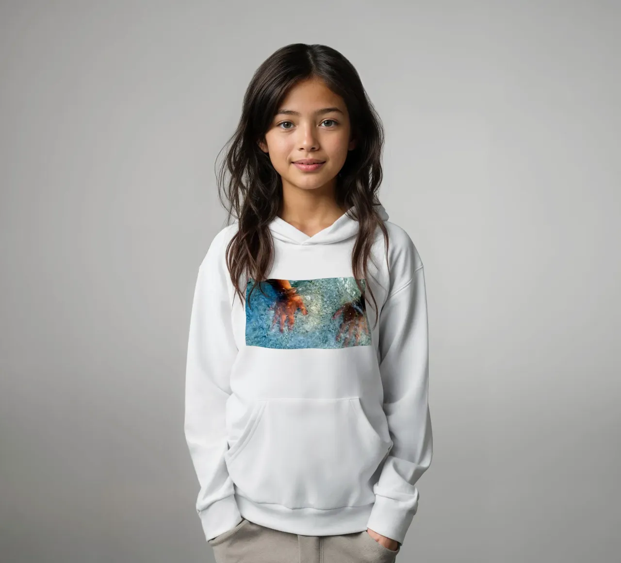 Im Meer Kinder Hoodie von Massimo Frascogna