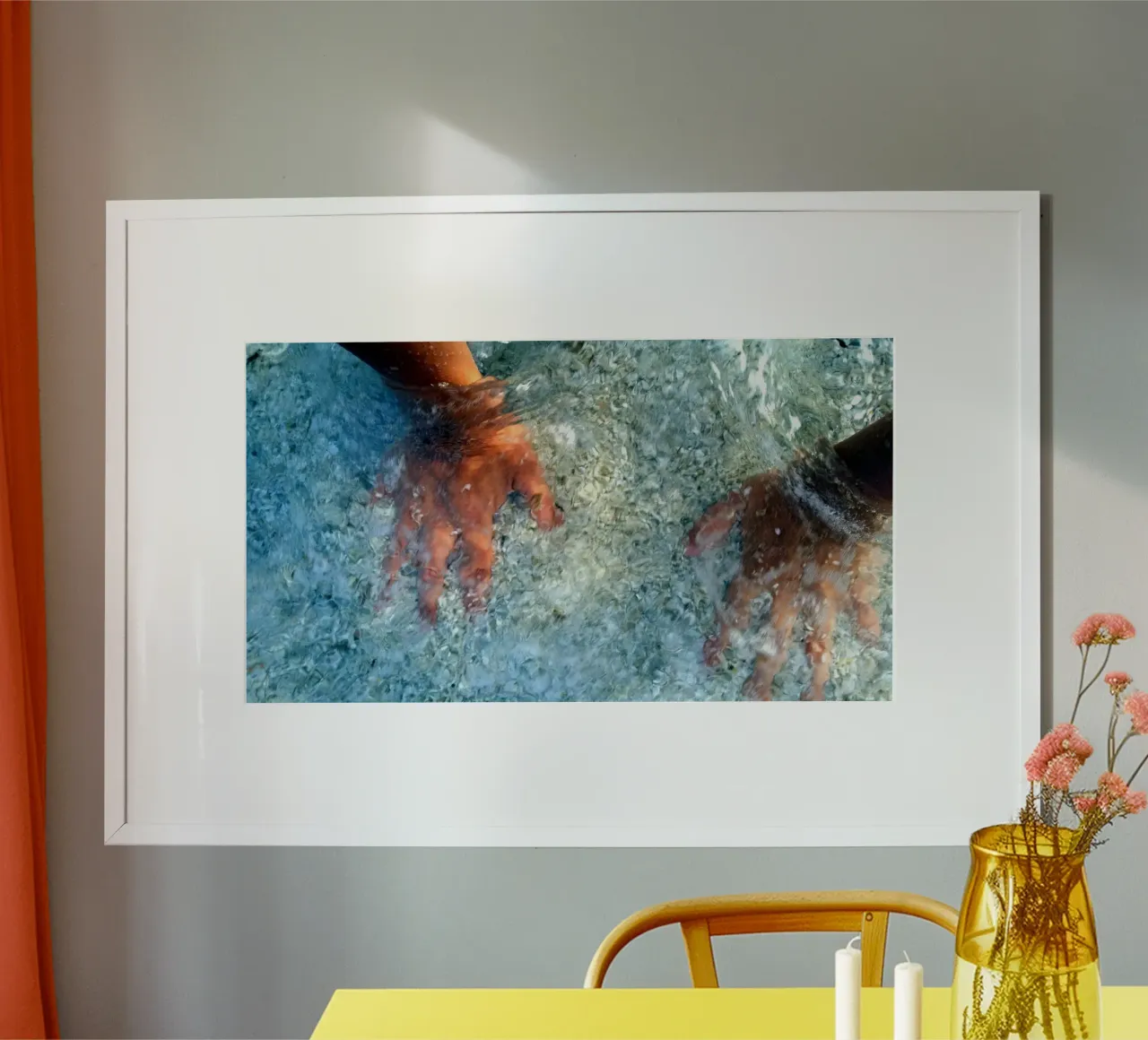 In de zee poster van Massimo Frascogna