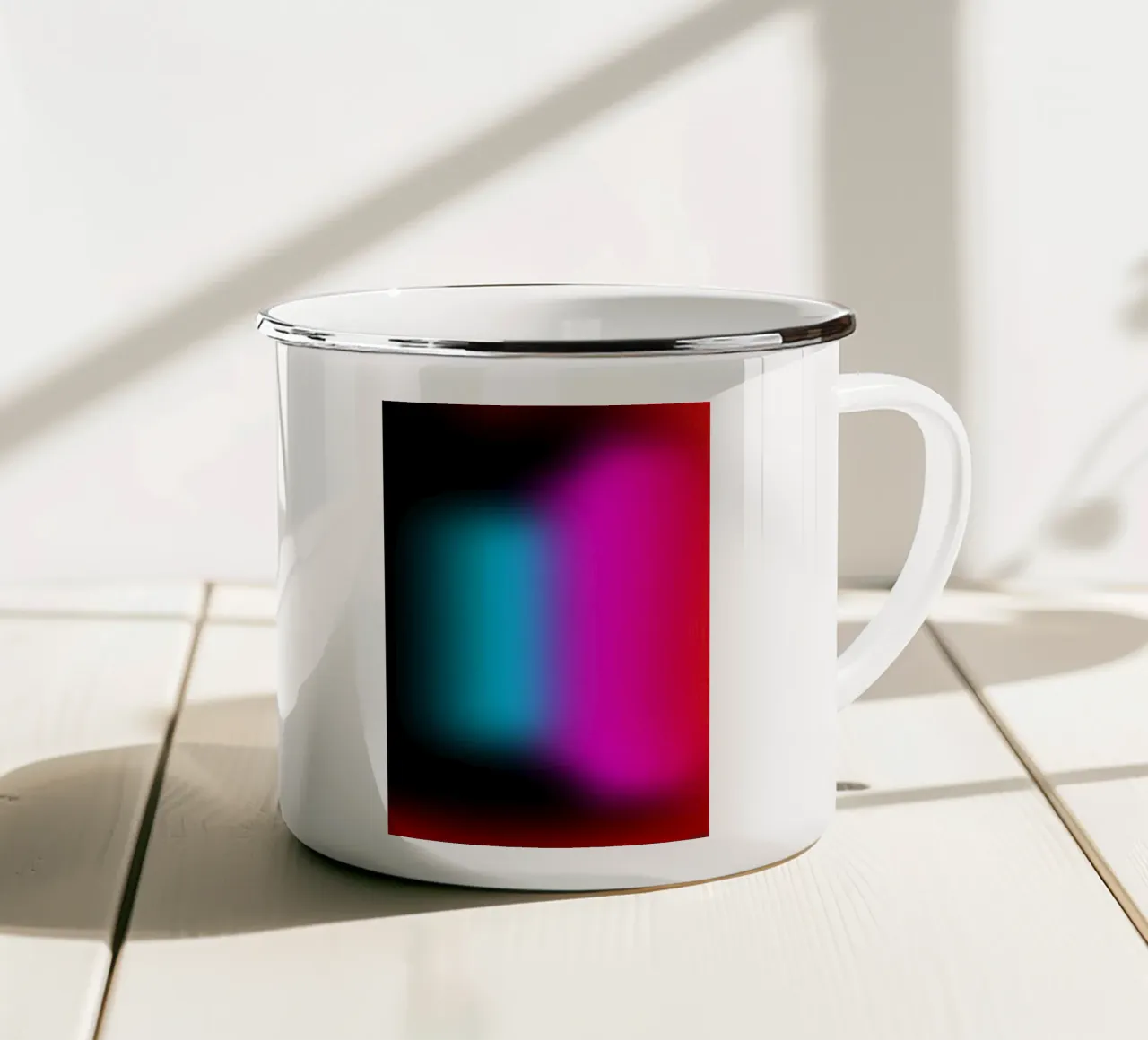 Lights Abstract tazza in smalto da Flo Klein