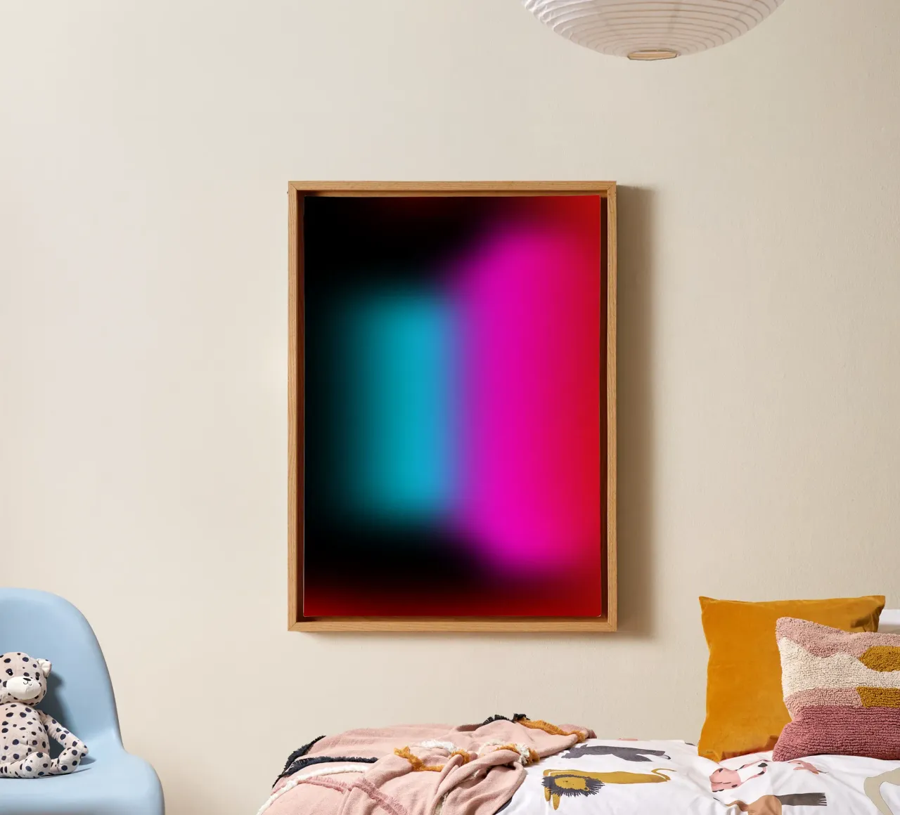 Lights Abstract tela con Cornice a cassetta da Flo Klein