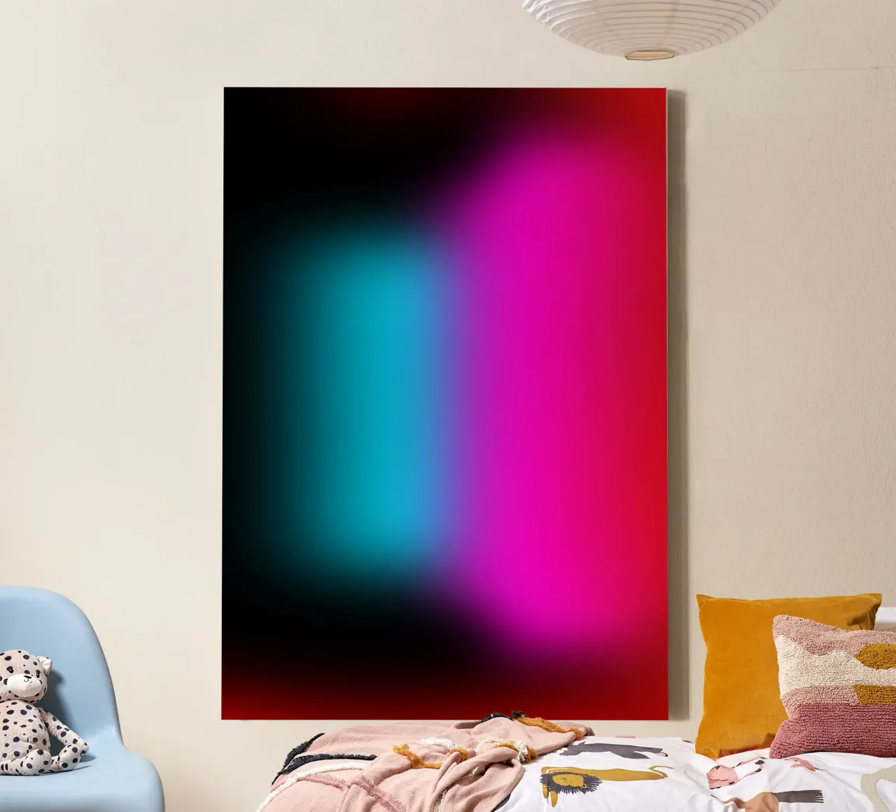 Lights Abstract tela con Cornice a cassetta da Flo Klein