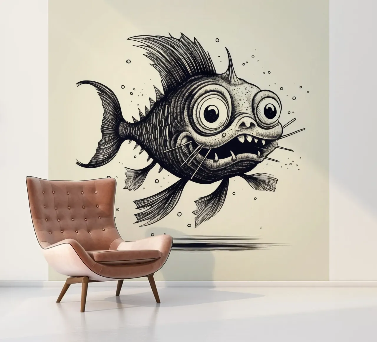 Retro Catfish photo wallpaper by Funny Animals