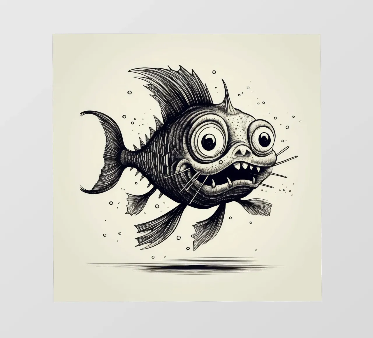 Retro Catfish photo wallpaper by Funny Animals