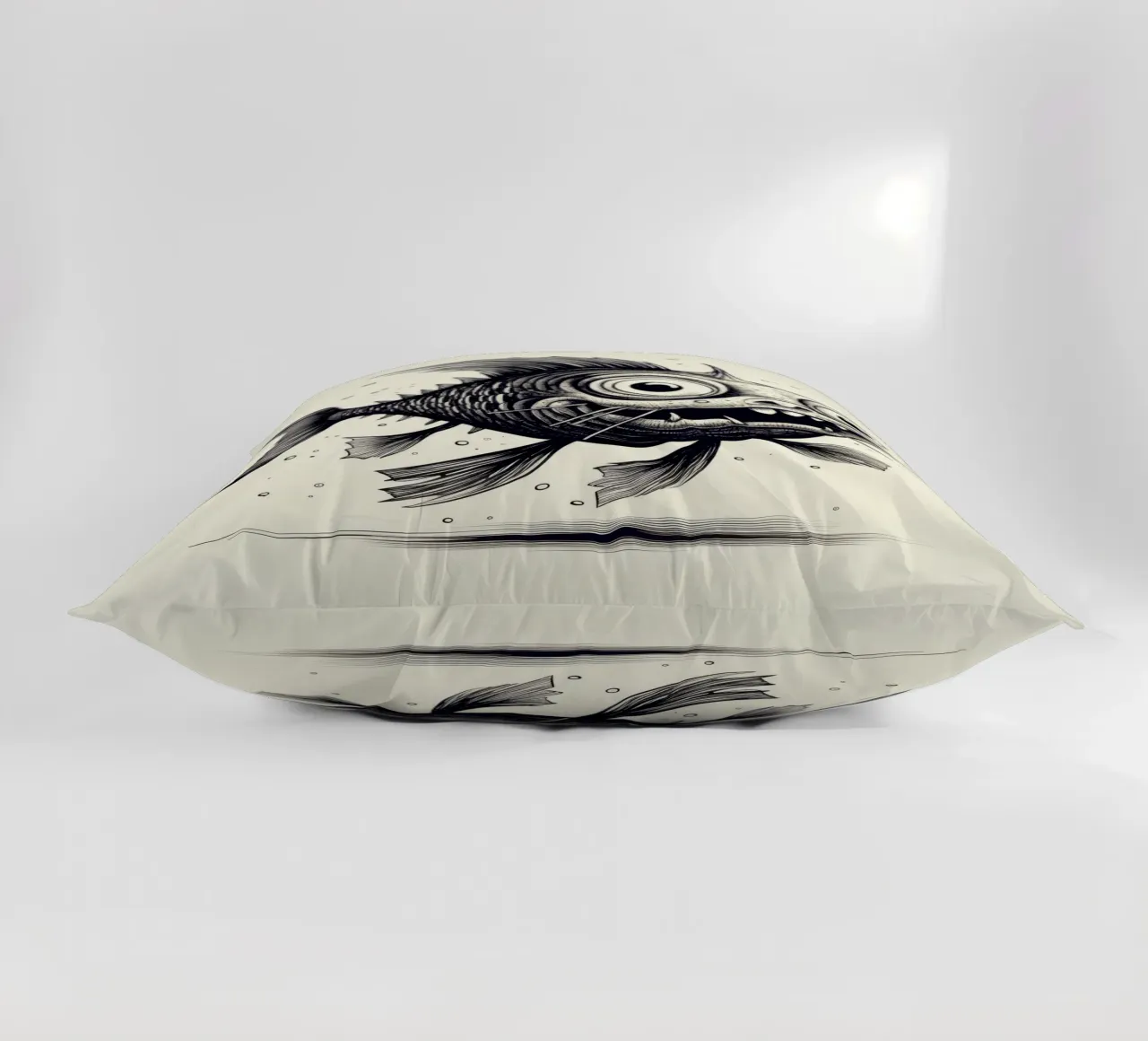Retro Catfish decorative cushion by Funny Animals