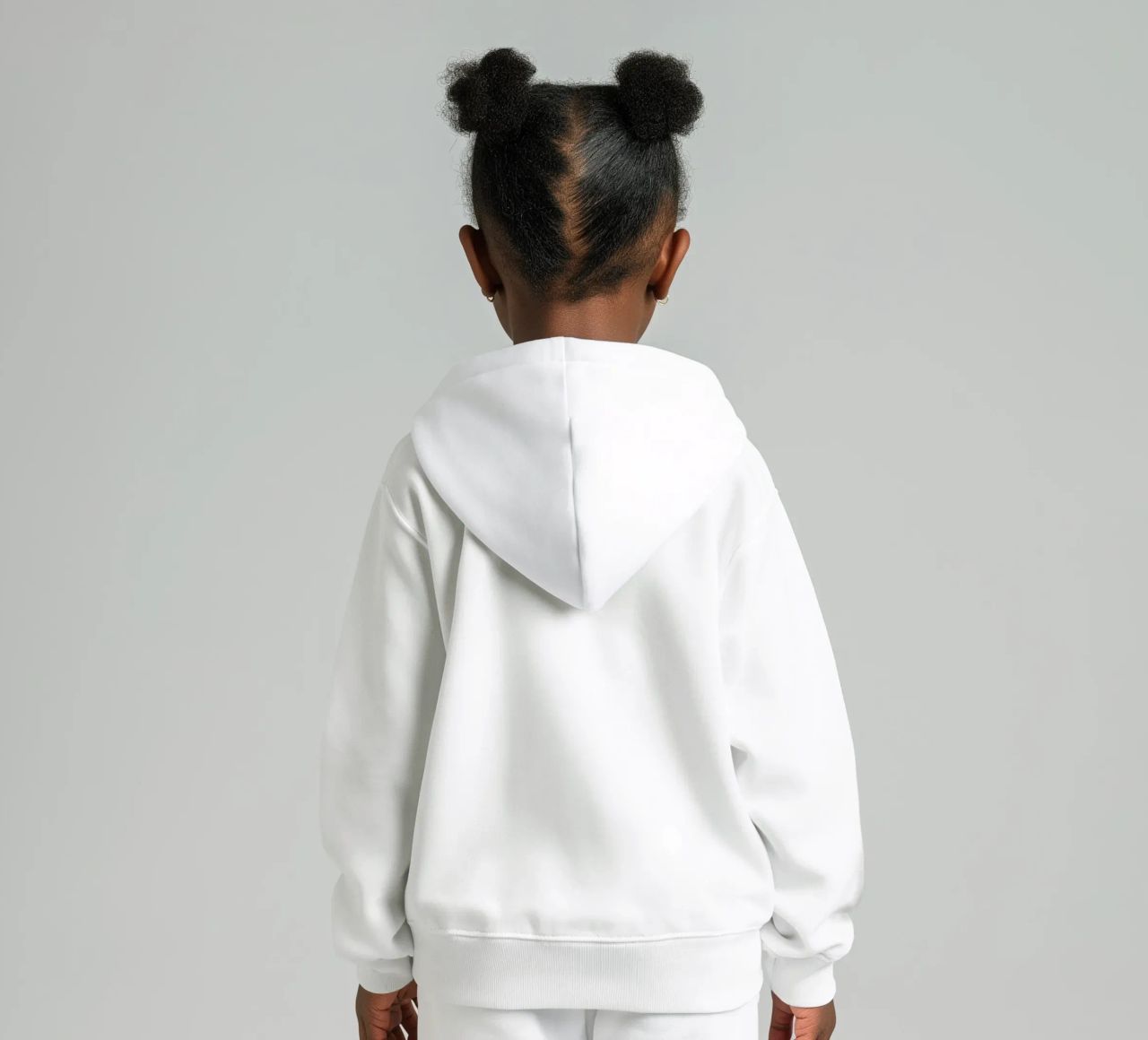 Dos conejos en representación geométrica sudadera con capucha para niño de namosh